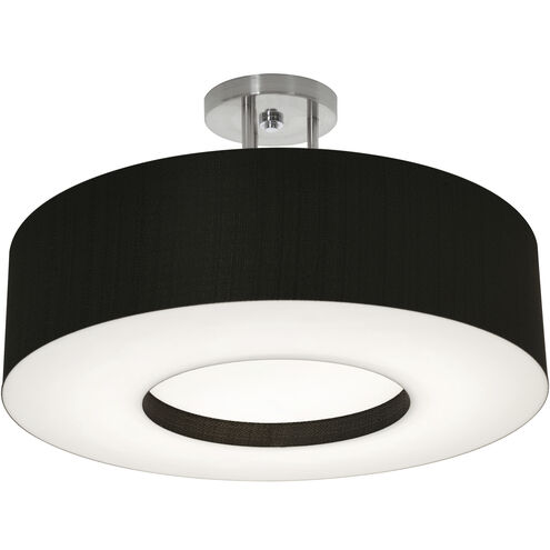 Montclair 2 Light 19 inch Satin Nickel Semi-Flush Mount Ceiling Light