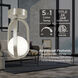 Milan LED 7.38 inch Satin Nickel Semi Flush Mount Ceiling Light