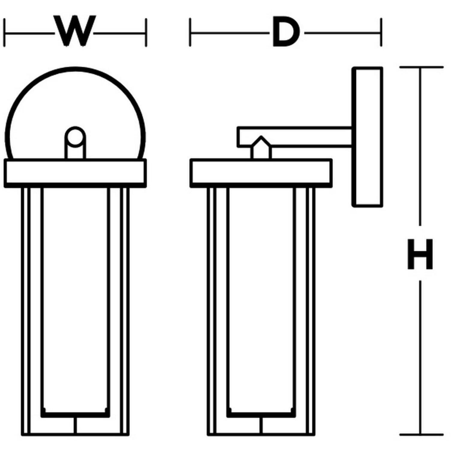 Rivers LED 13 inch Textured Grey Outdoor Wall Lantern