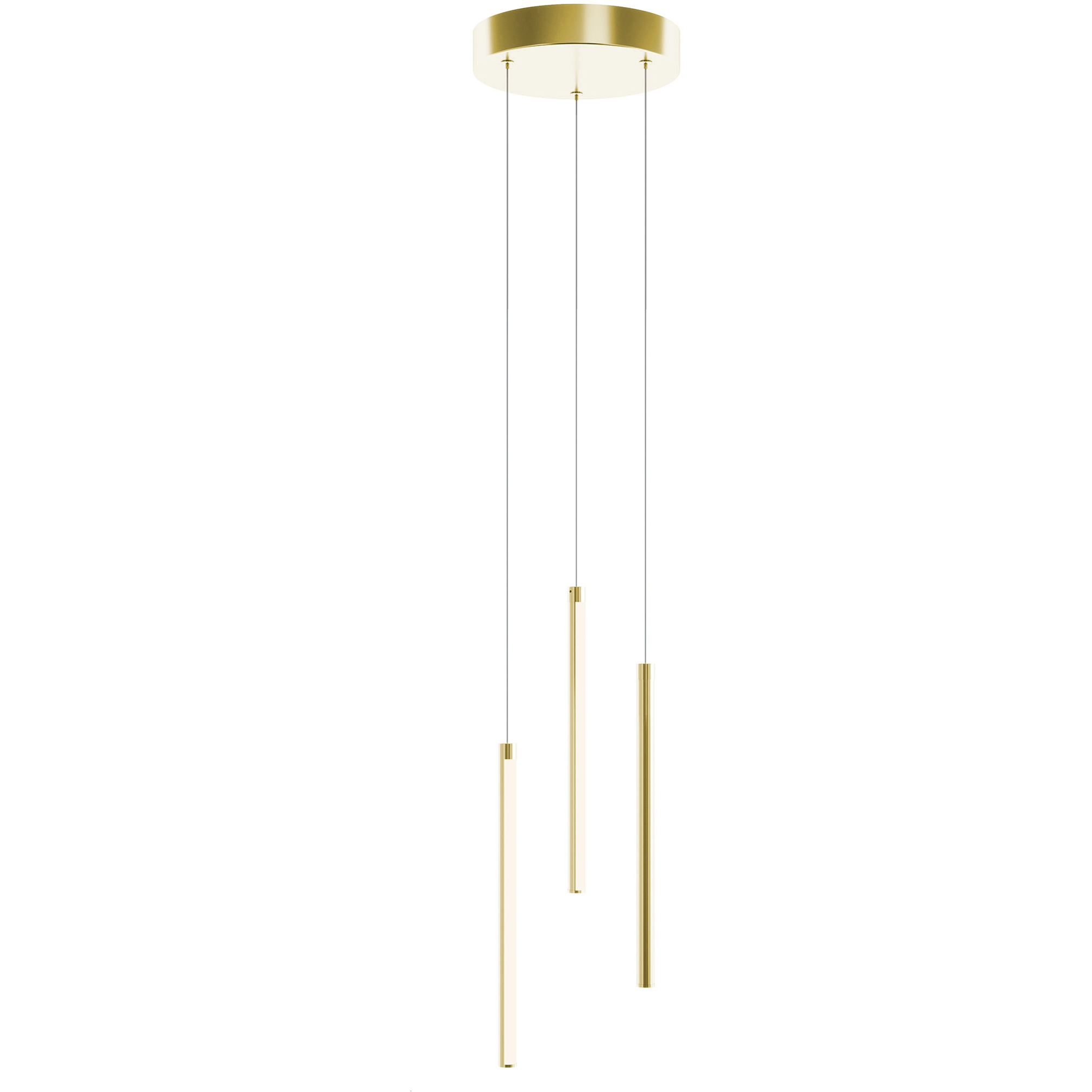 Rosemont LED 8.25 inch Satin Brass Pendant Ceiling Light in 12.5 in