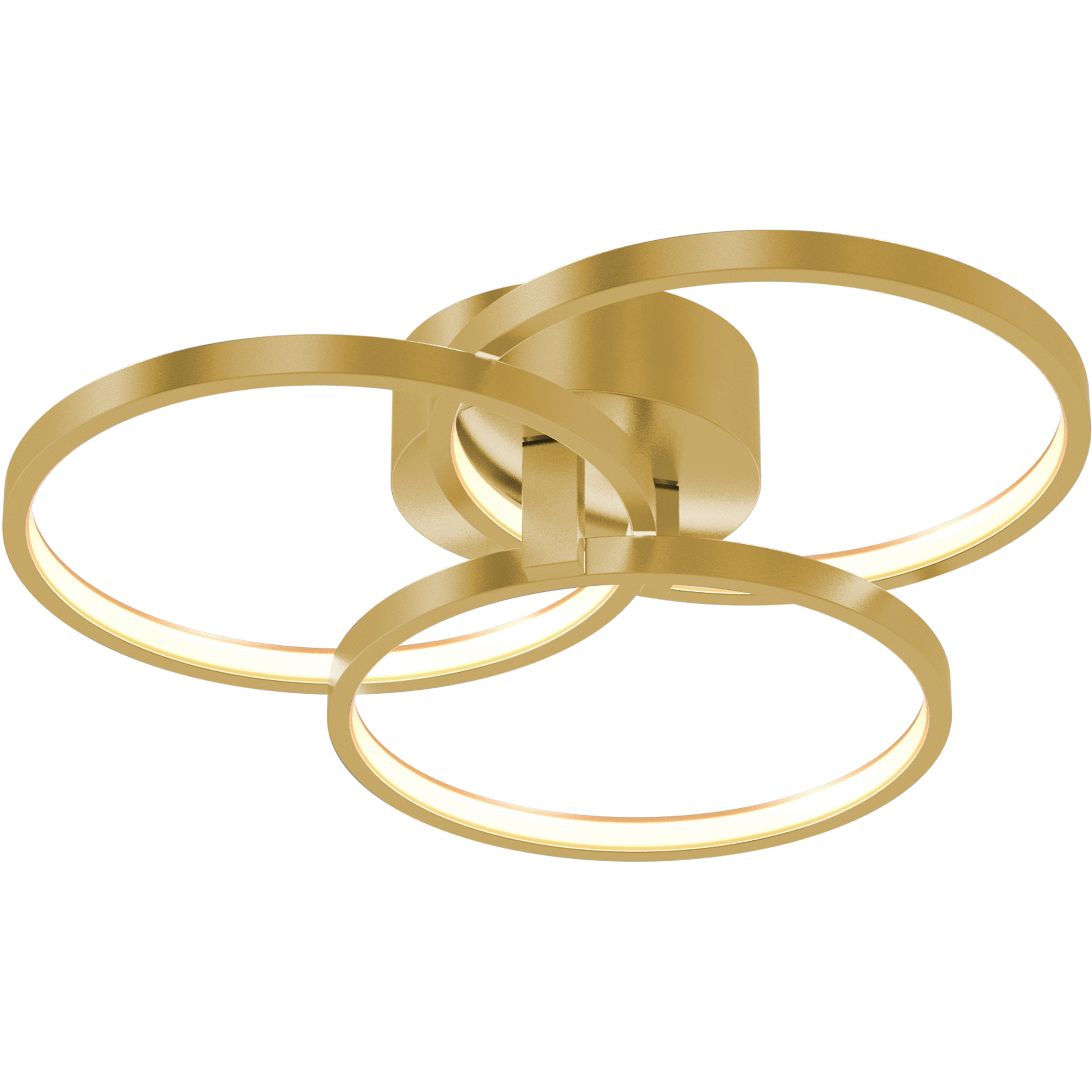 AFX ORIF16L30D1SB Orion LED 16 inch Satin Brass Flush Mount Ceiling Light