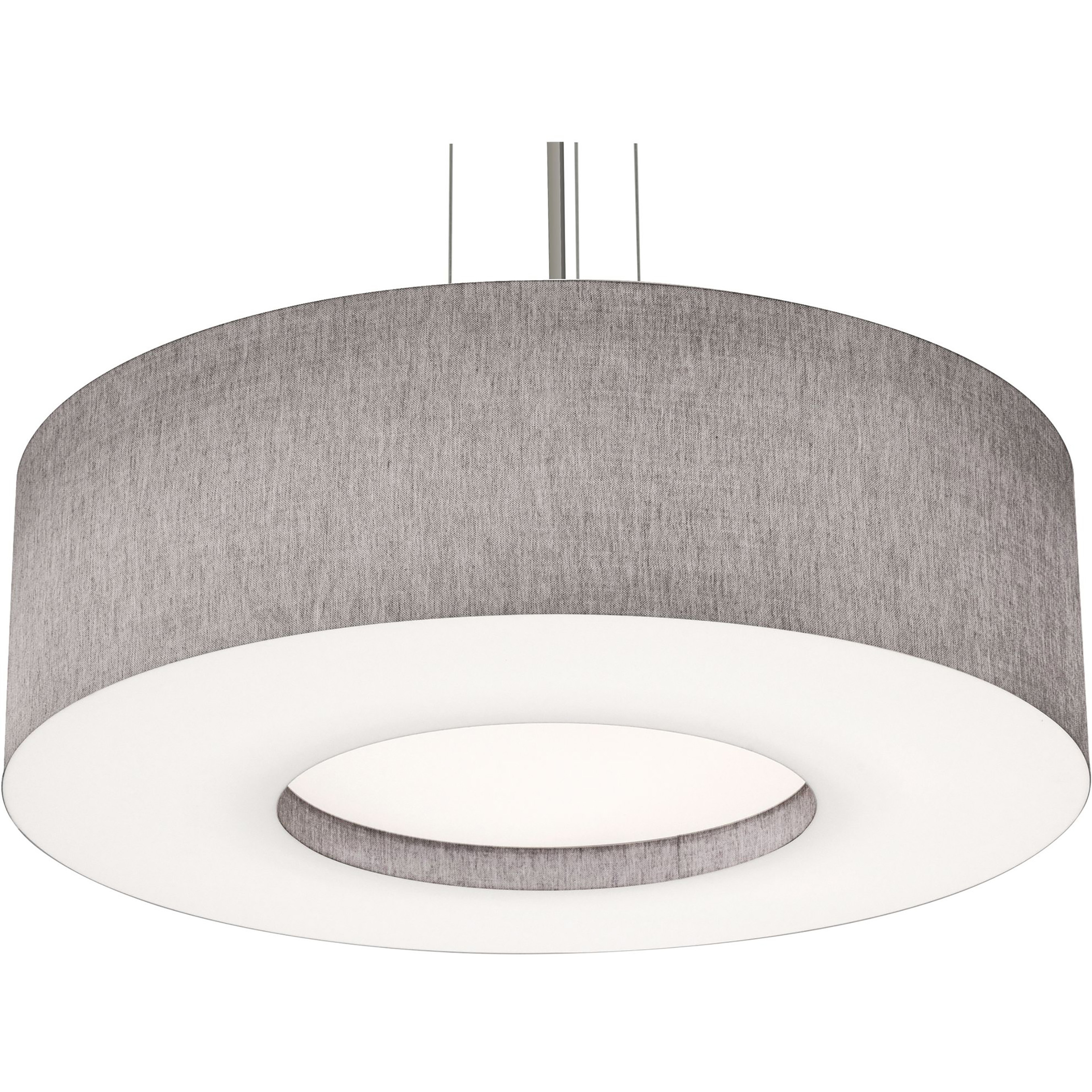 Montclair LED 30 inch Satin Nickel Pendant Ceiling Light in Grey