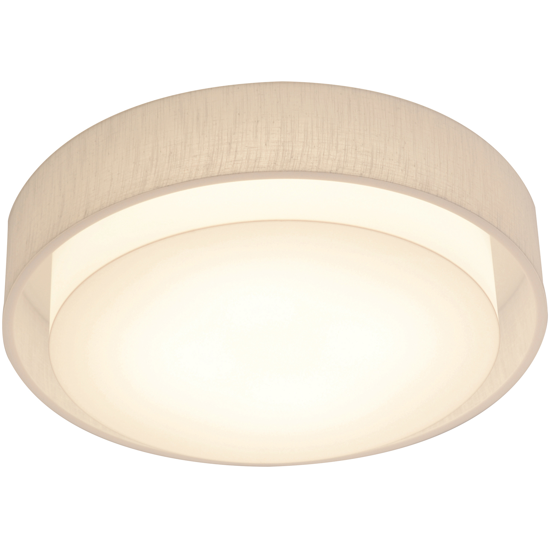Sanibel 1 Light 16 inch White Flush Mount Ceiling Light in Linen White