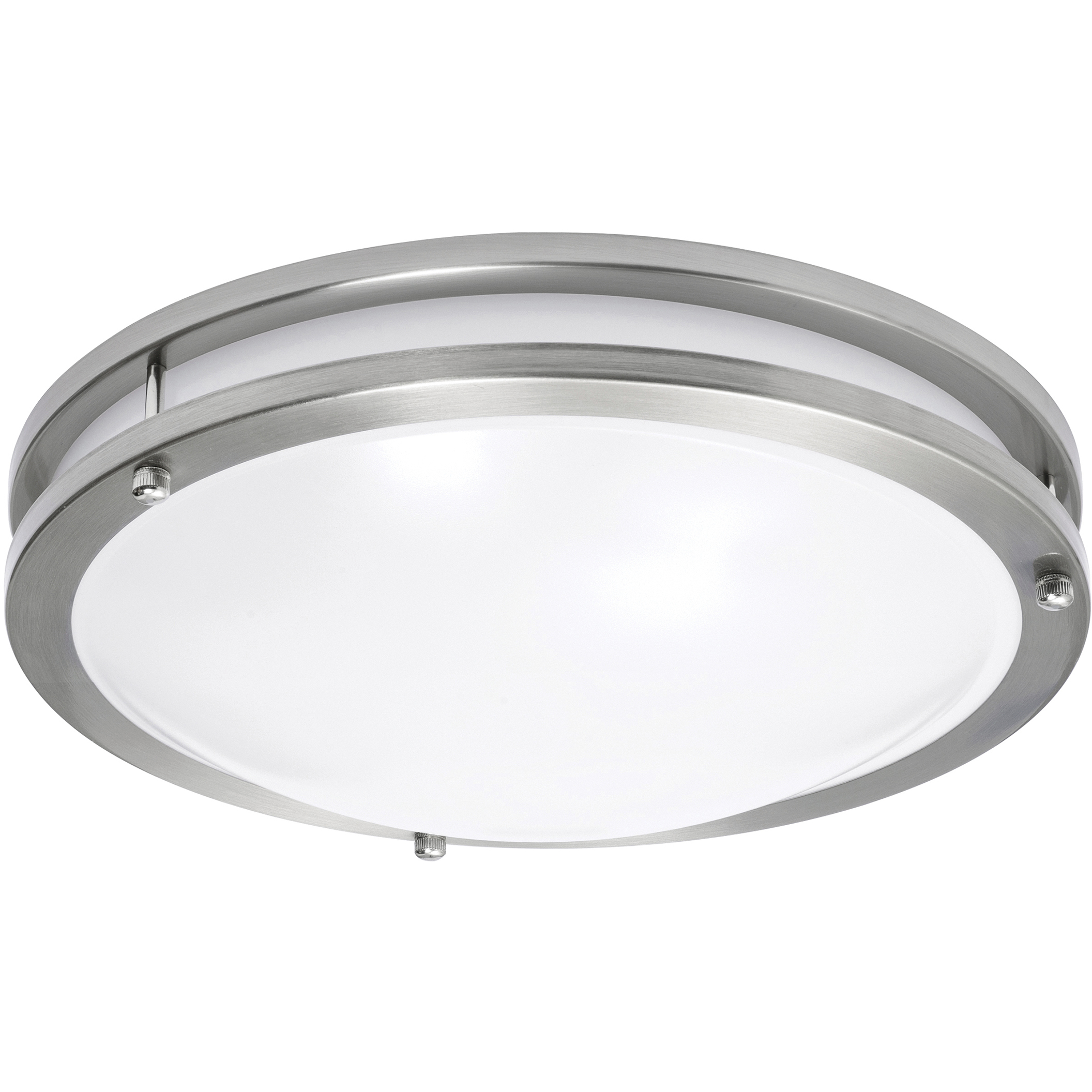 Carlisle LED 12 inch Satin Nickel Flush Mount Ceiling Light