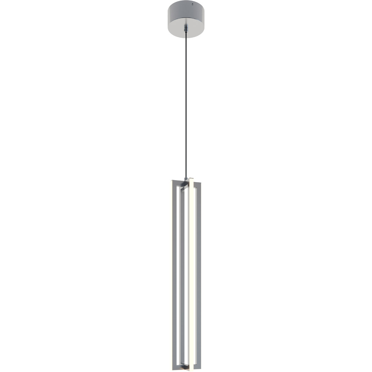 Cass LED 4 inch Satin Nickel Pendant Ceiling Light
