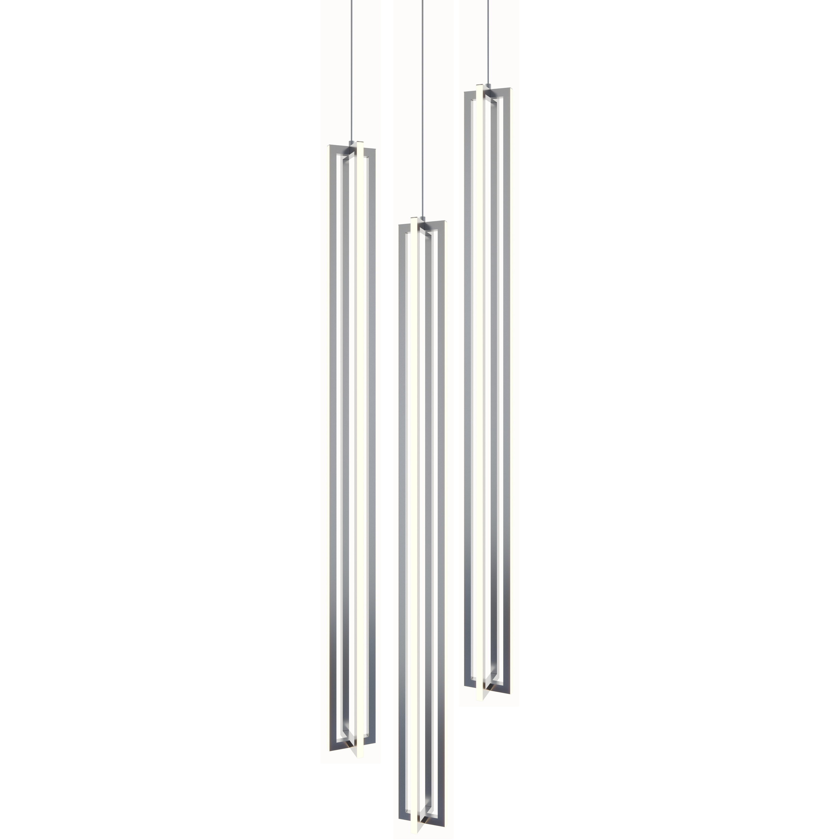 Cass LED 18 inch Satin Nickel Pendant Ceiling Light