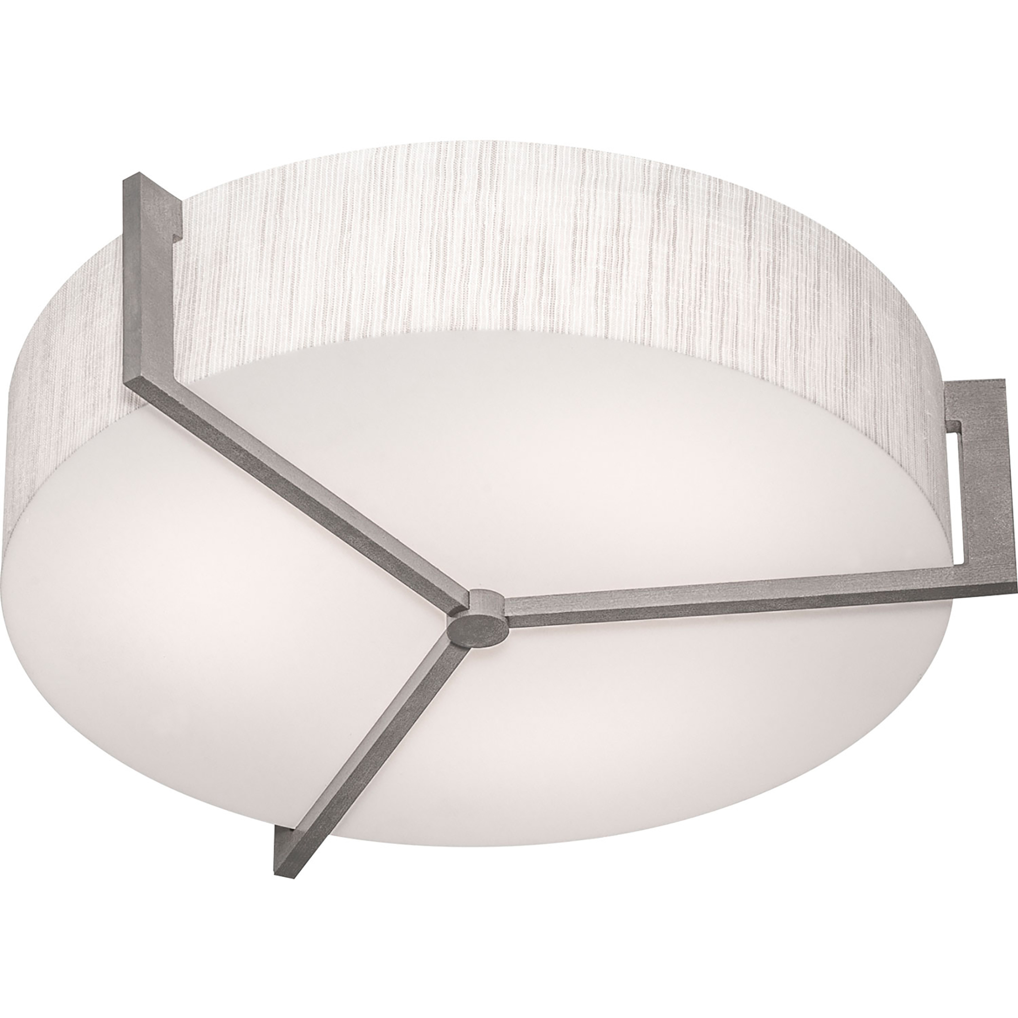 Apex 1 Light 21.25 inch Weathered Grey Flush Mount Ceiling Light in Jute