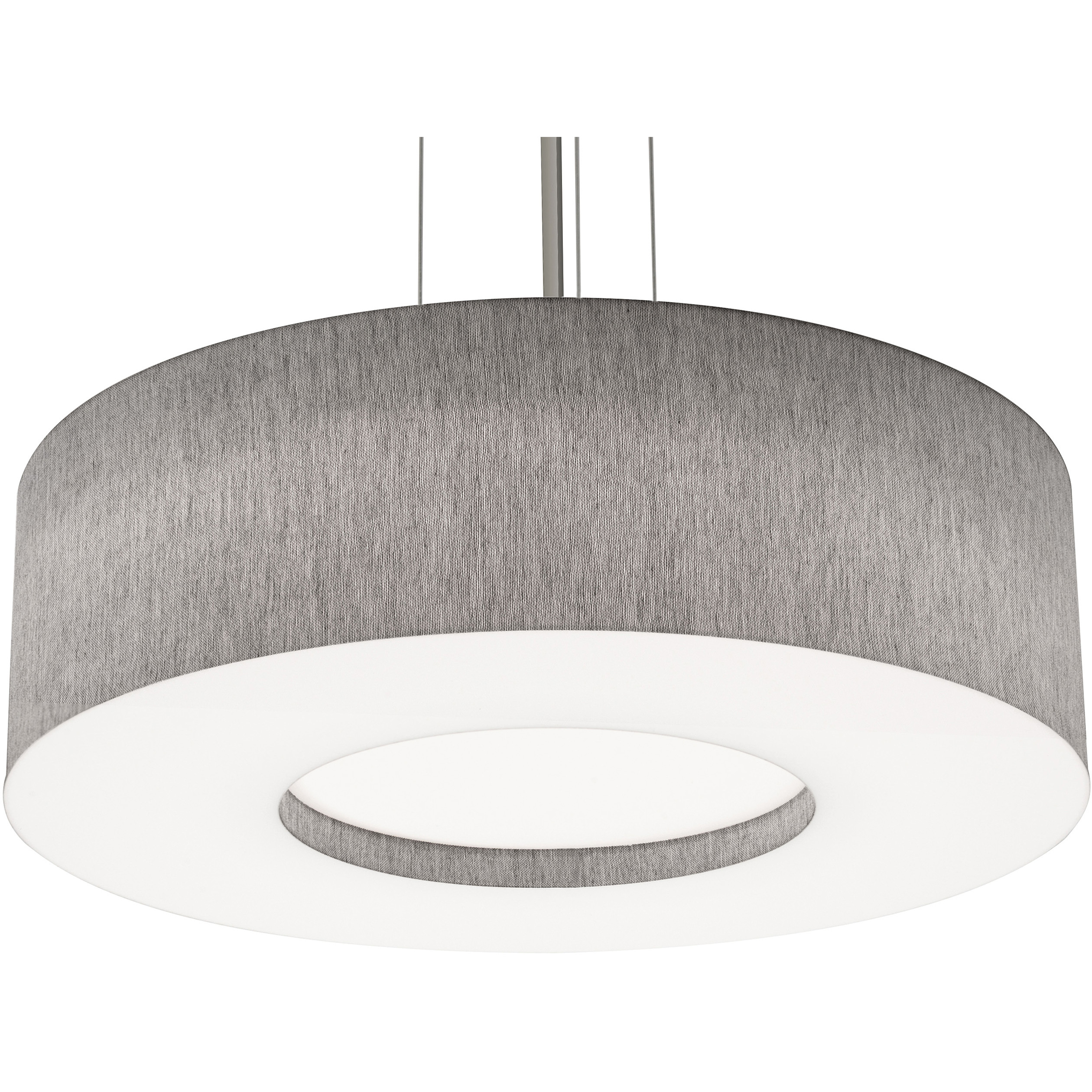 Montclair 3 Light 24 inch Satin Nickel Pendant Ceiling Light in Grey, Incandescent