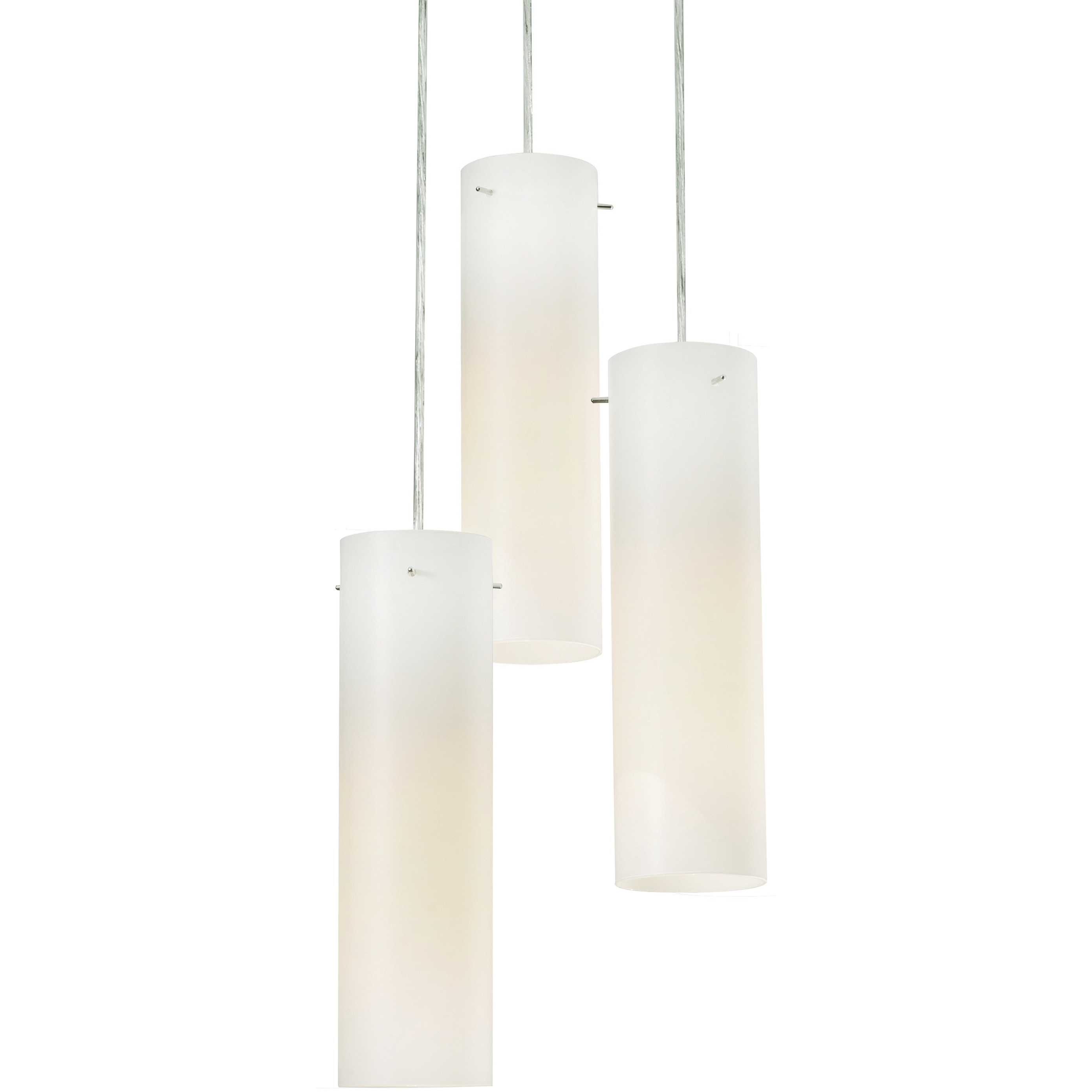 Soho 3 Light 15.13 inch Satin Nickel Multi Pendant Ceiling Light