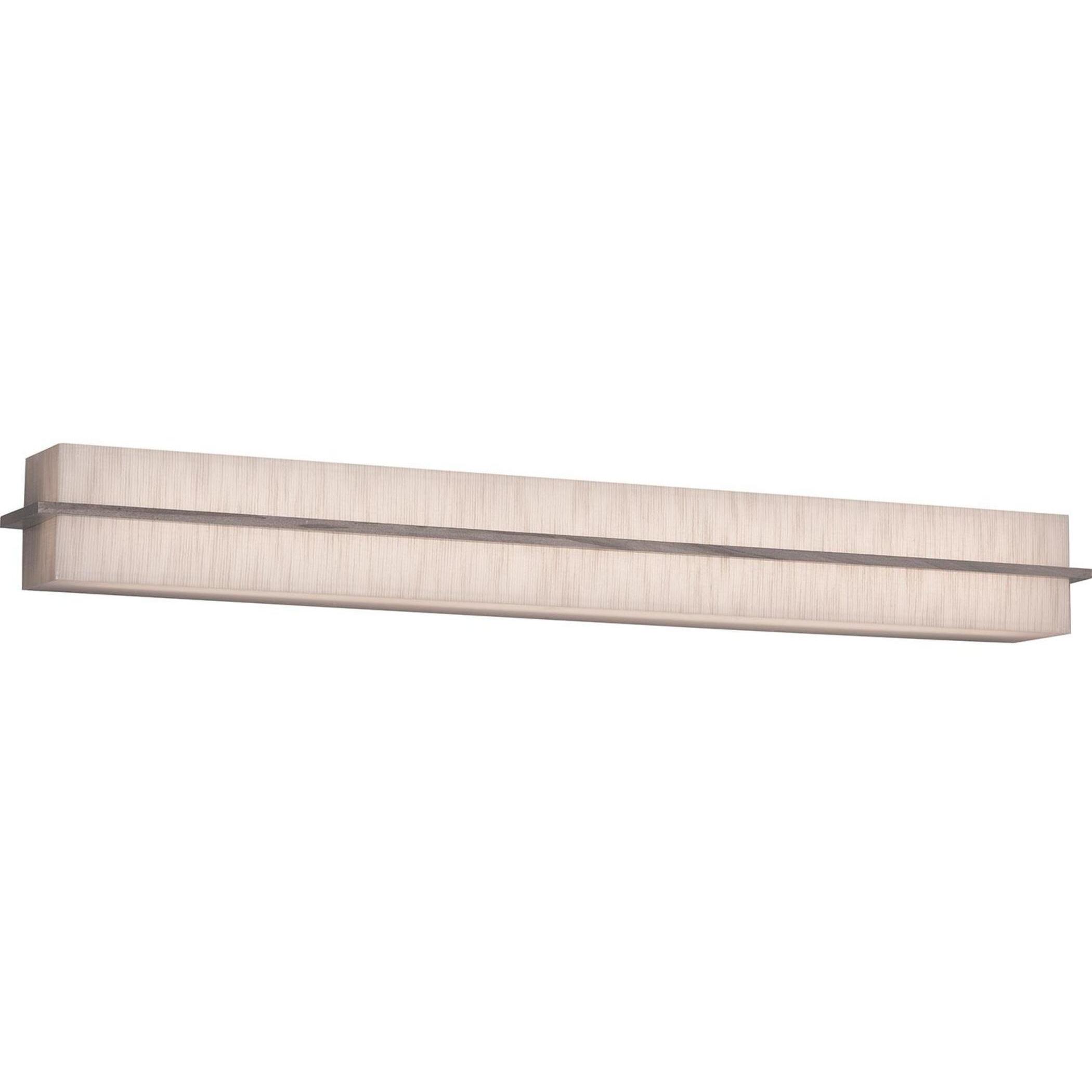 Apex LED 50.5 inch Weather Grey Bath Vanity Wall Light in Jute, Weathered Grey