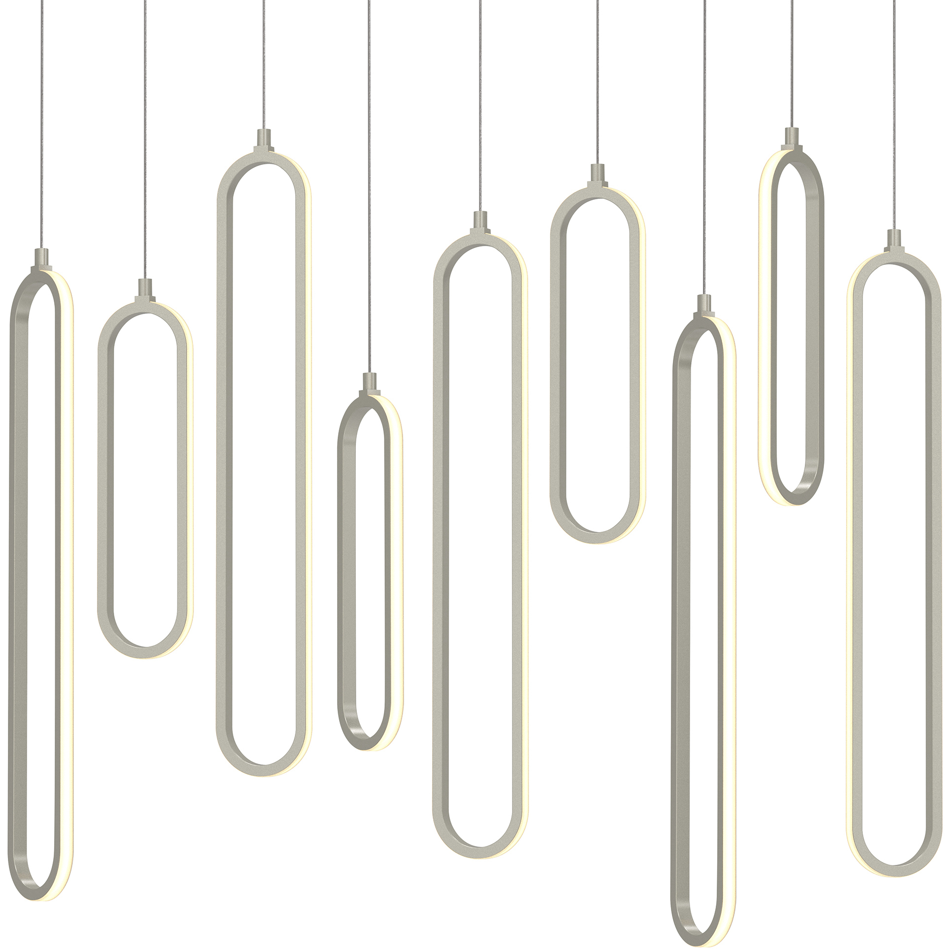 Sienna LED 4.75 inch Painted Nickel Linear Pendant Ceiling Light
