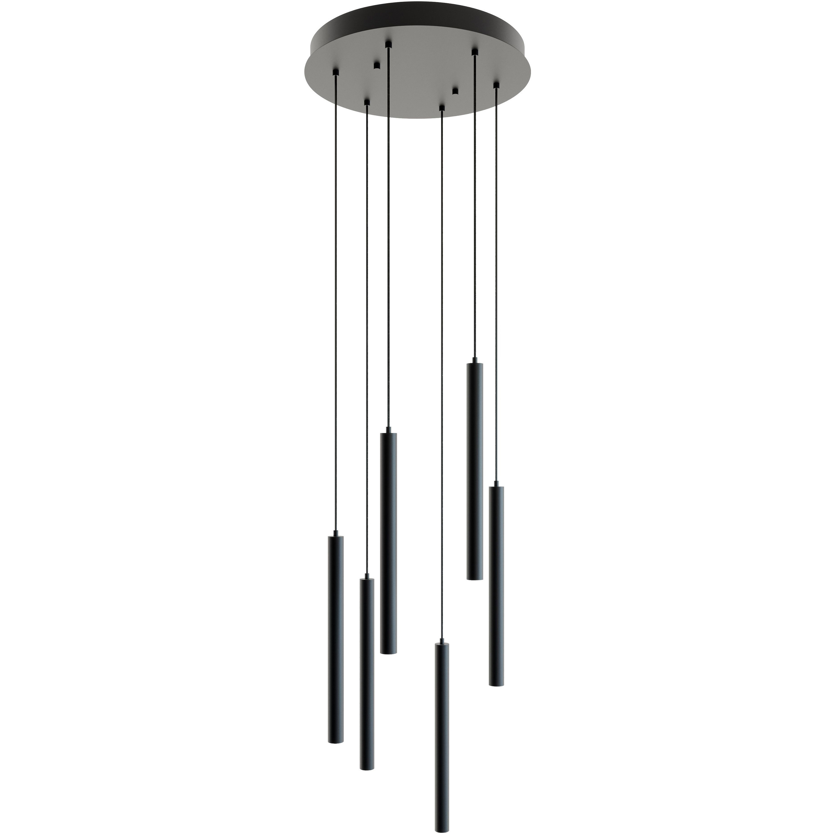 Eli 6 Light 18 inch Black Pendant Ceiling Light