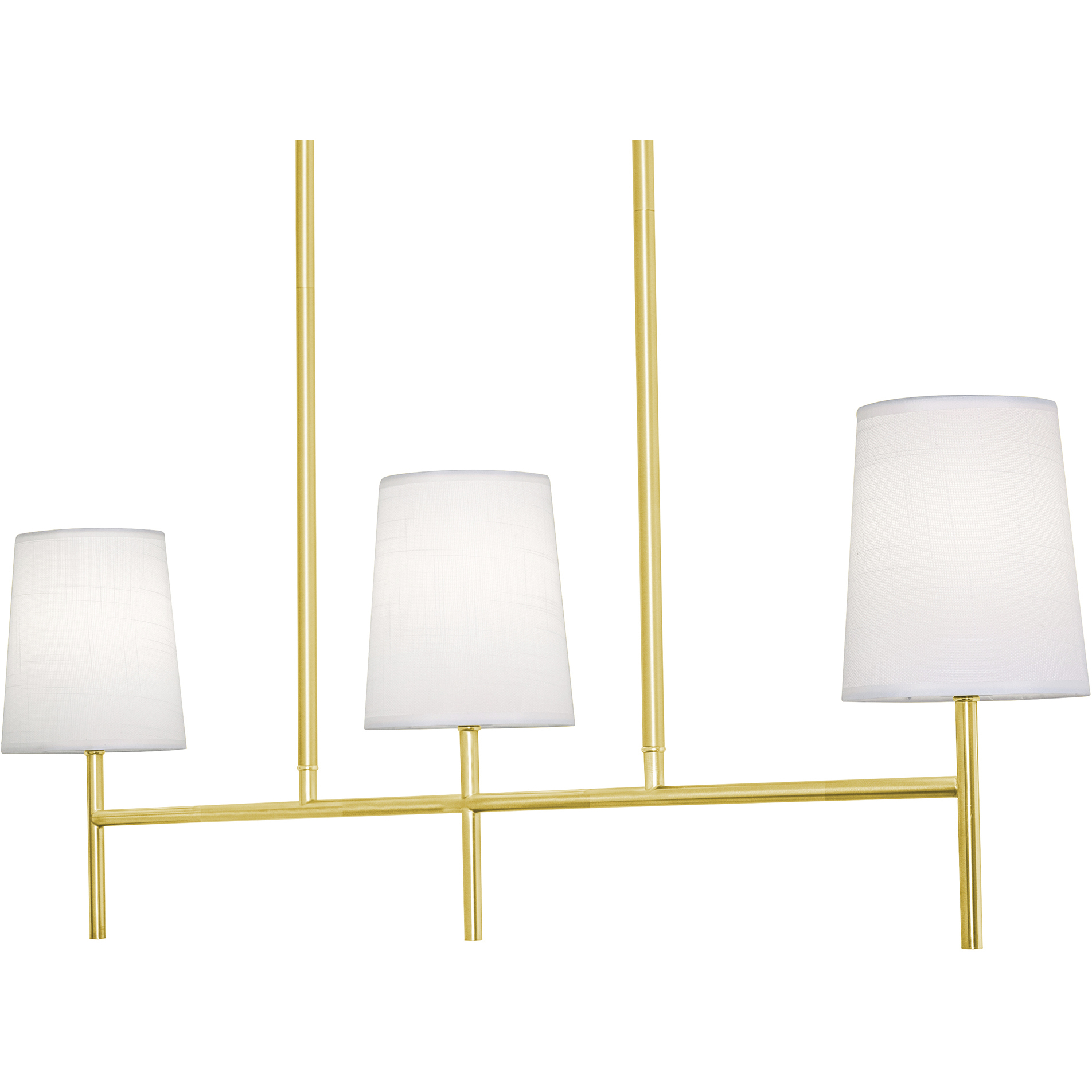 Rose LED 36 inch Satin Brass Linear Pendant Ceiling Light