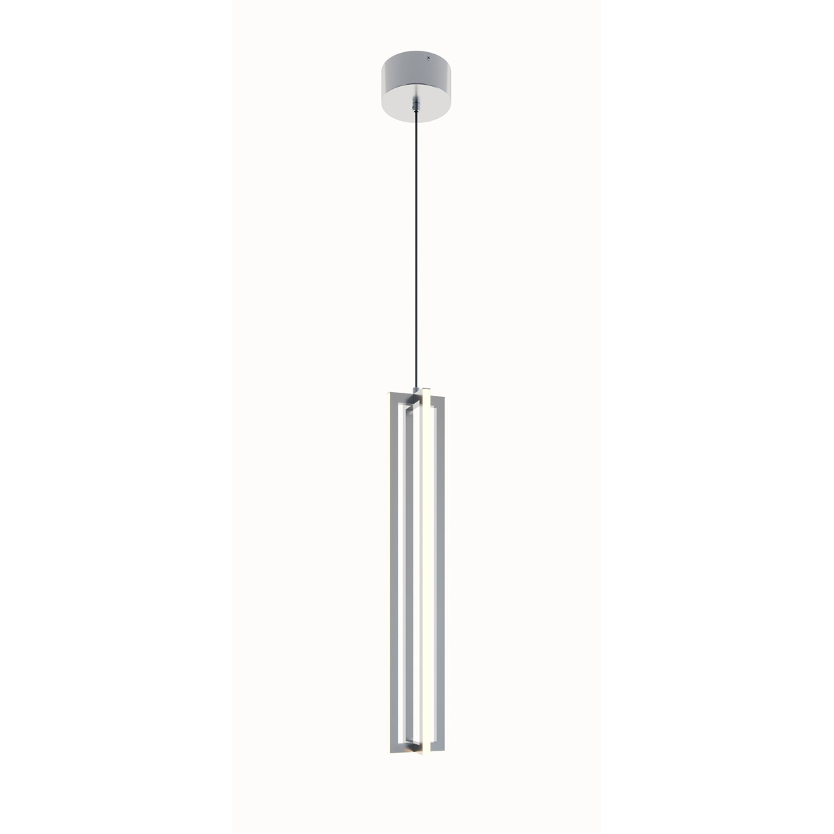 Cass LED 4 inch Satin Nickel Pendant Ceiling Light