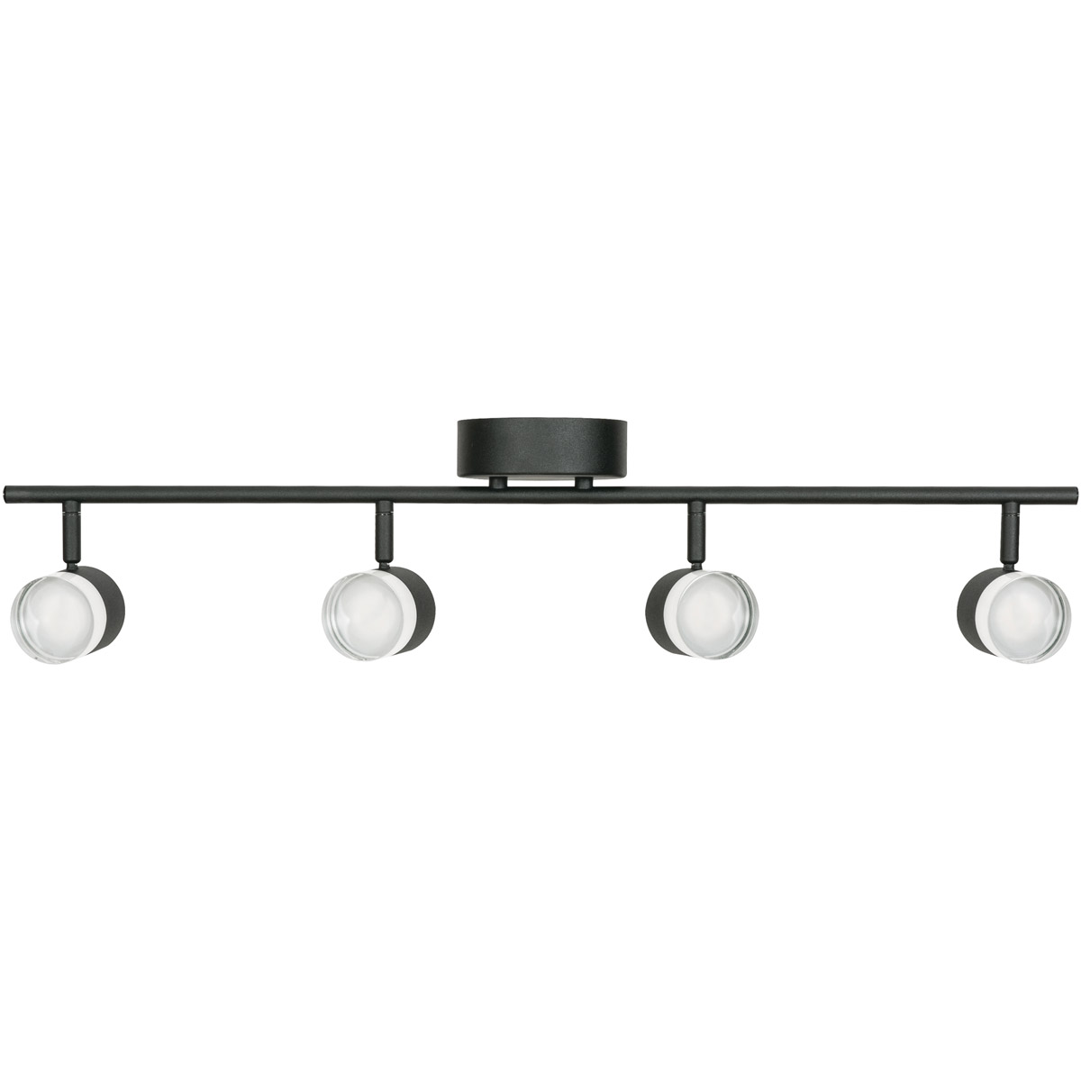 Gregor 4 Light 120 Black Fixed Rail Ceiling Light