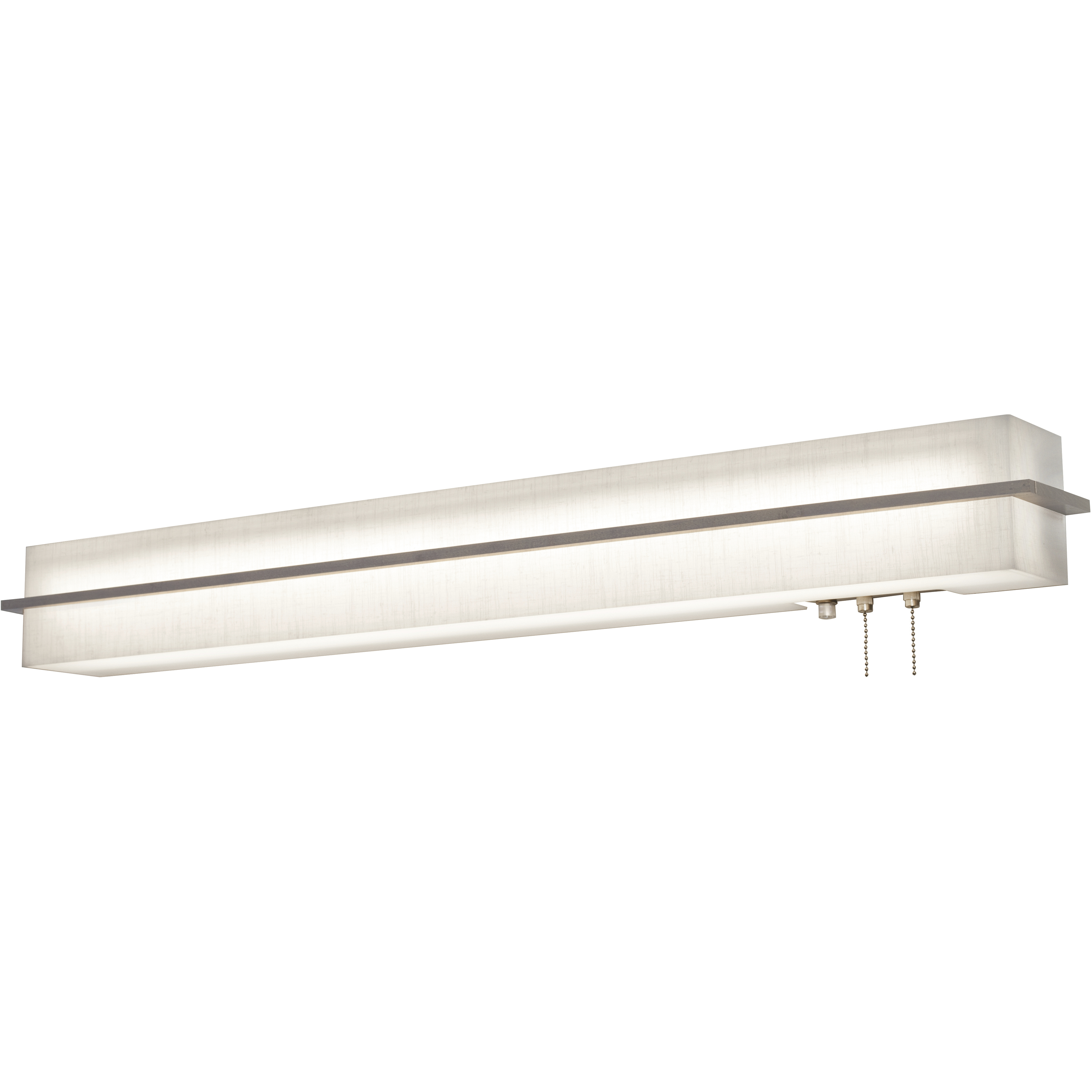 Apex LED Weathered Grey ADA Wall Light in Linen White