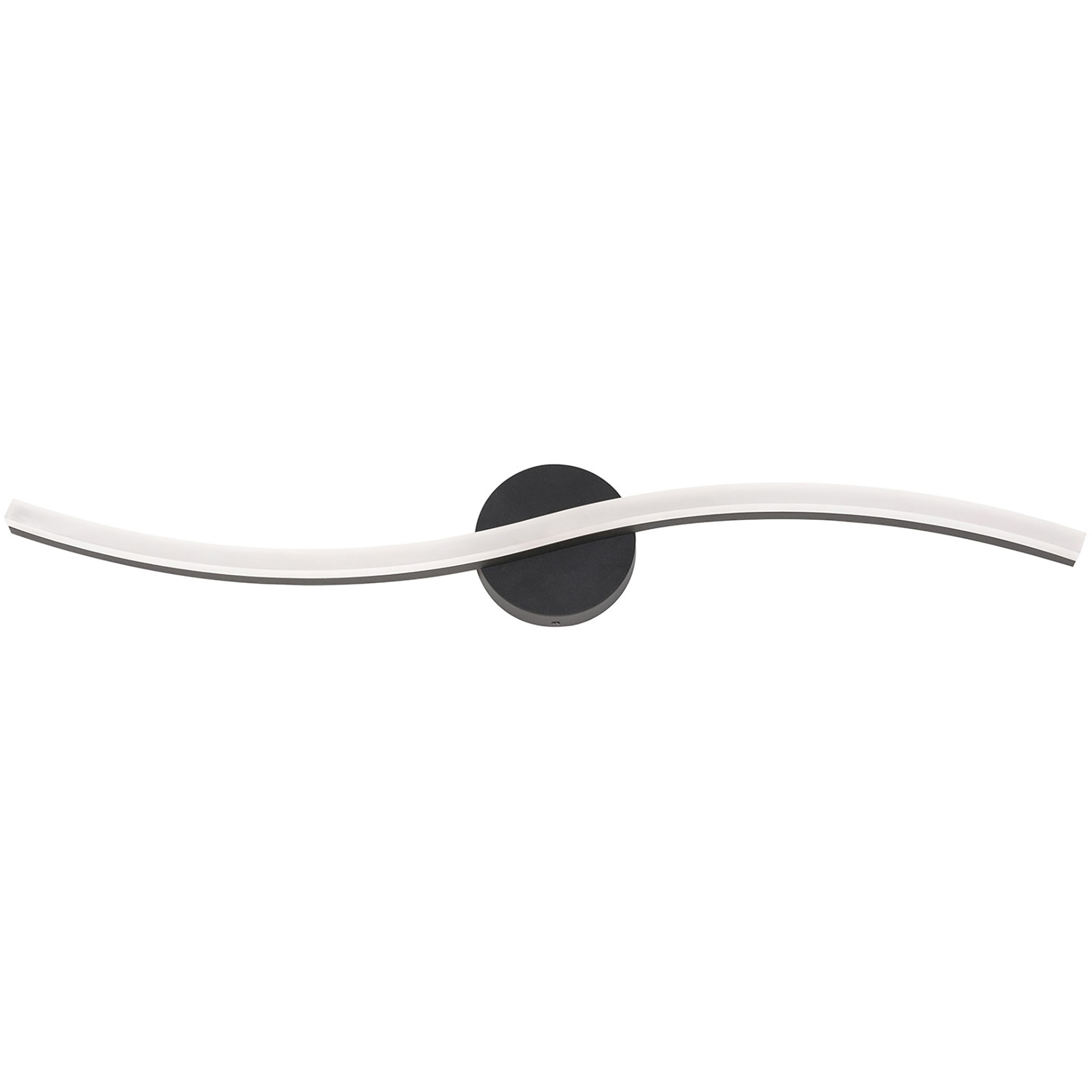 Trace LED 36 inch Black Vanity Light Wall Light