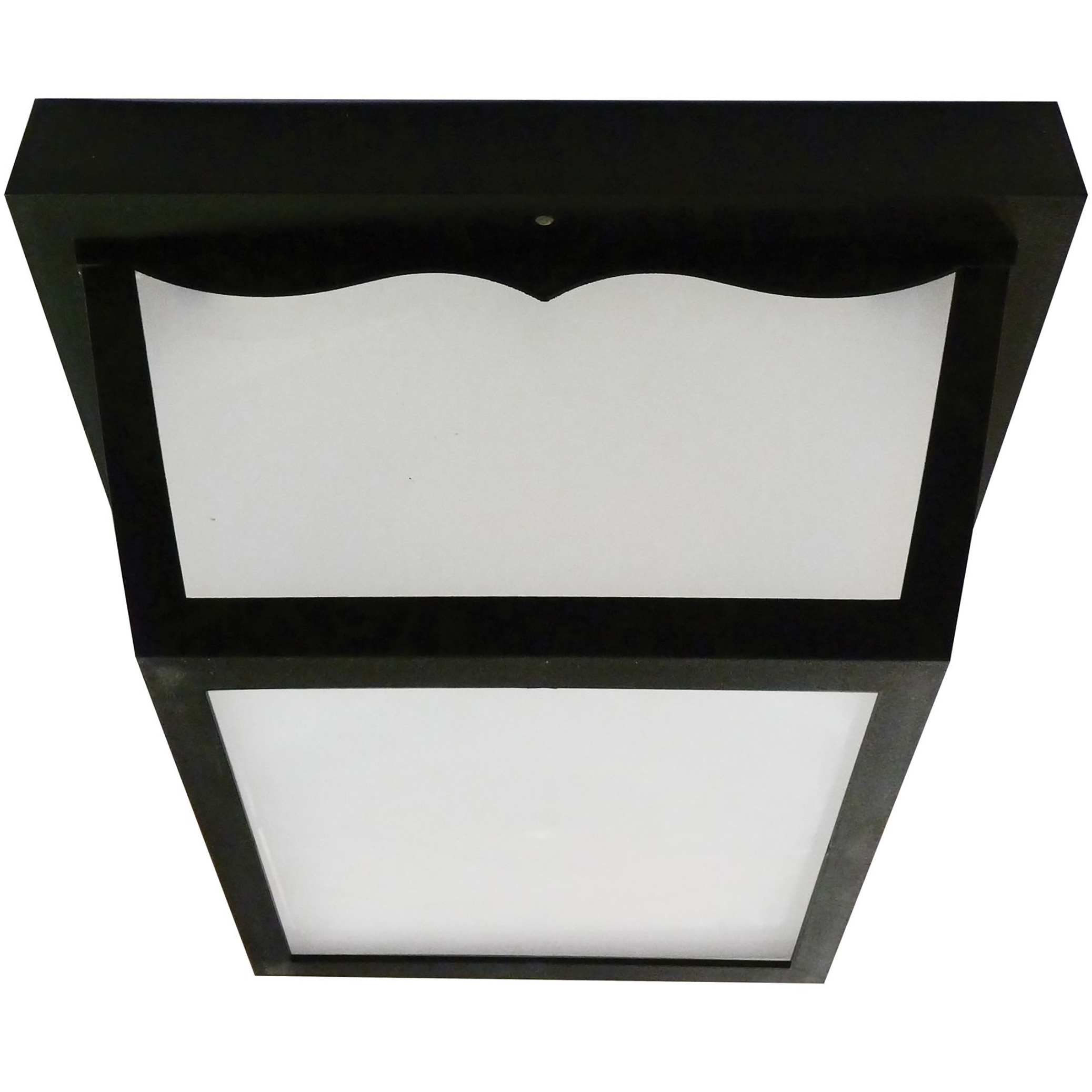 Ocfw Series LED 9.75 inch Black Outdoor LED Flush