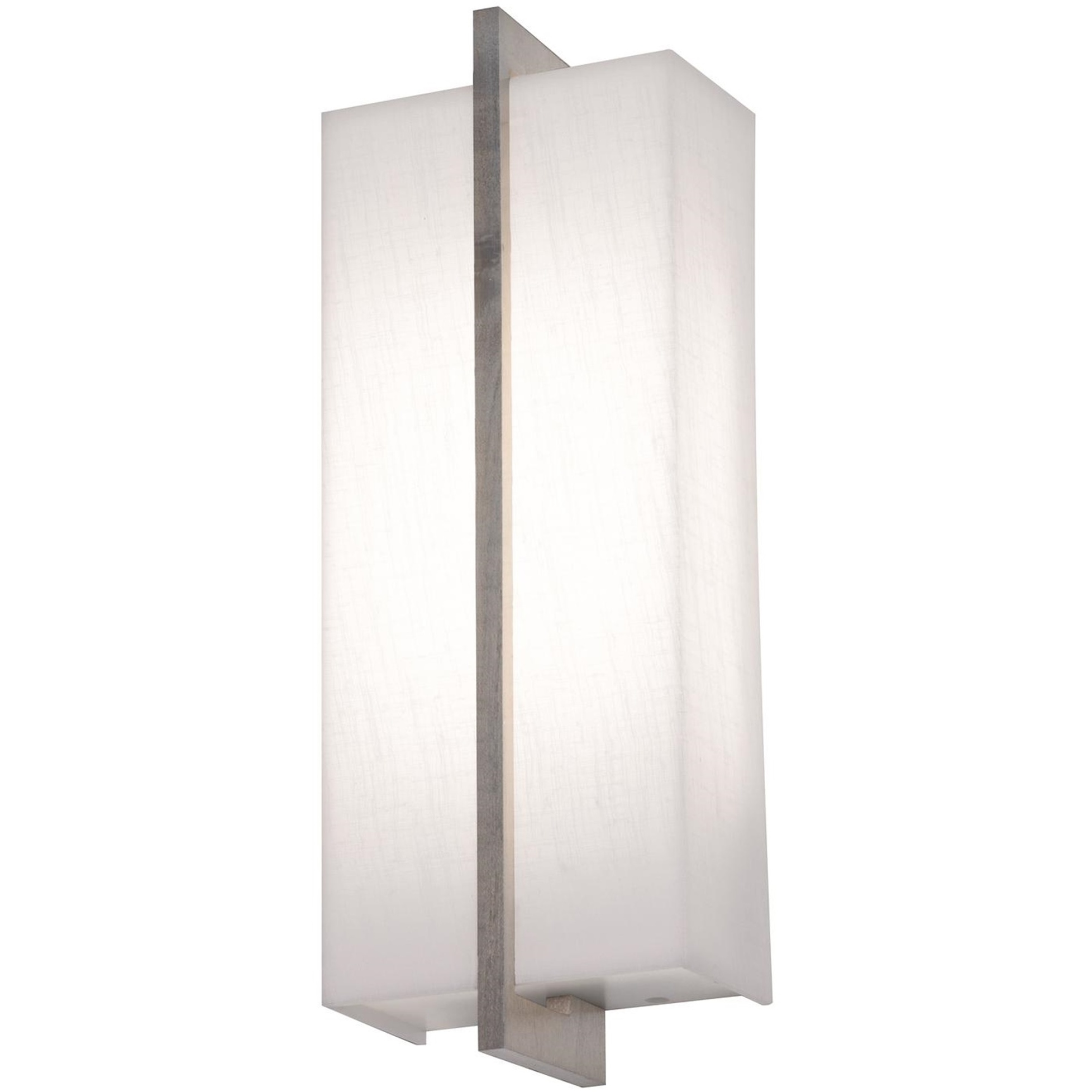 Apex LED 5 inch Weather Grey ADA Sconce Wall Light in Linen White, Weathered Grey