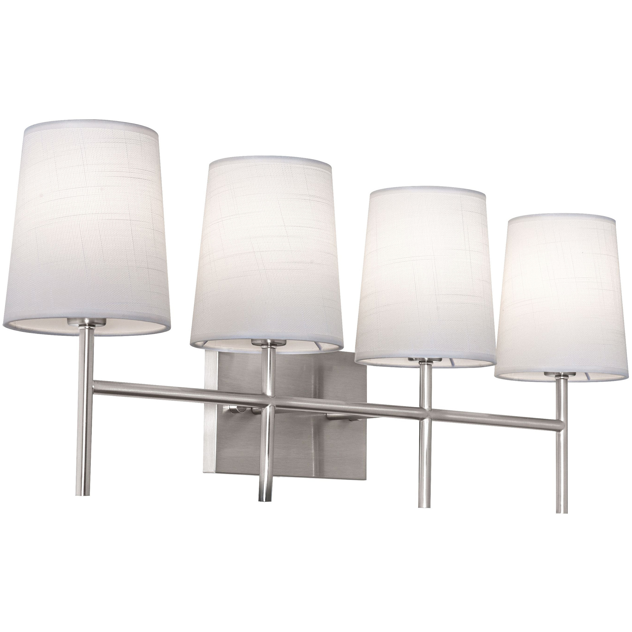Rose LED 27 inch Satin Nickel Vanity Light Wall Light in 4