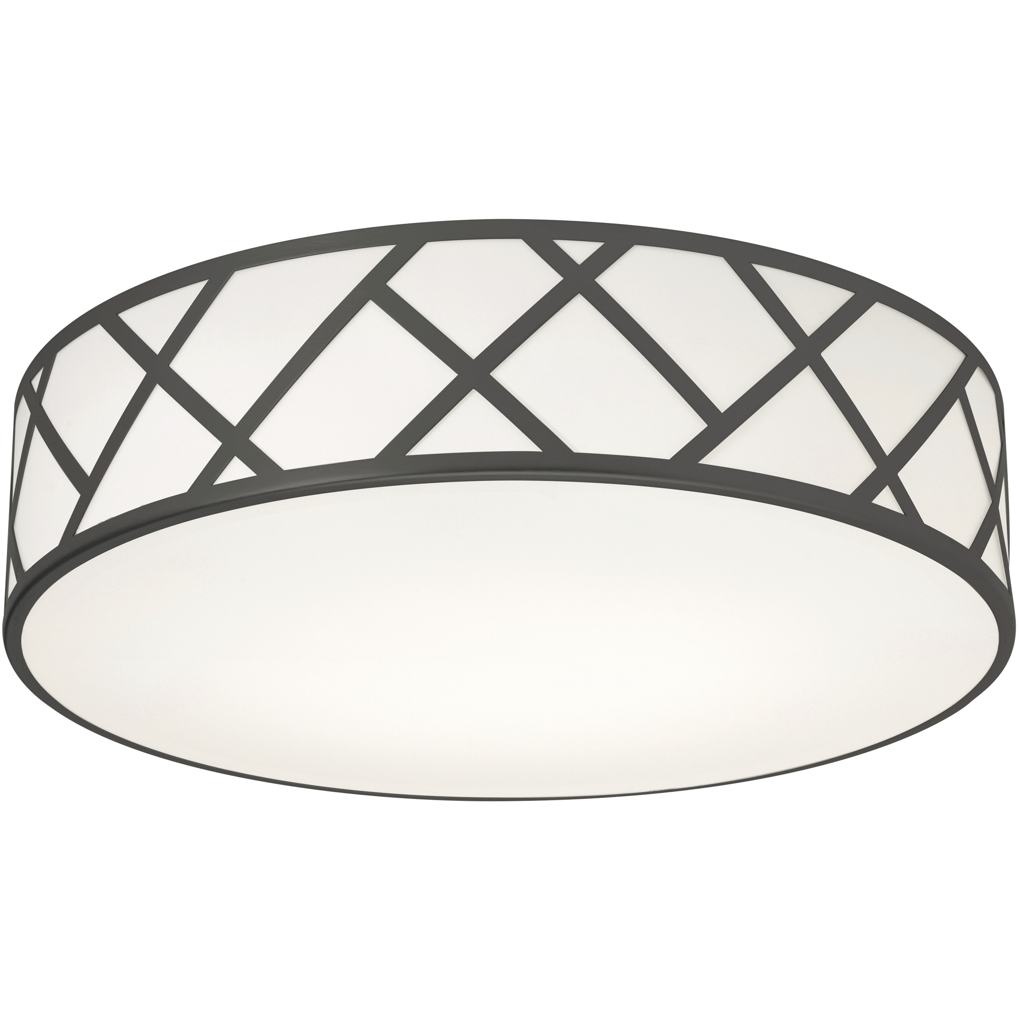 Haven 3 Light 16.75 inch Black Flush Mount Ceiling Light