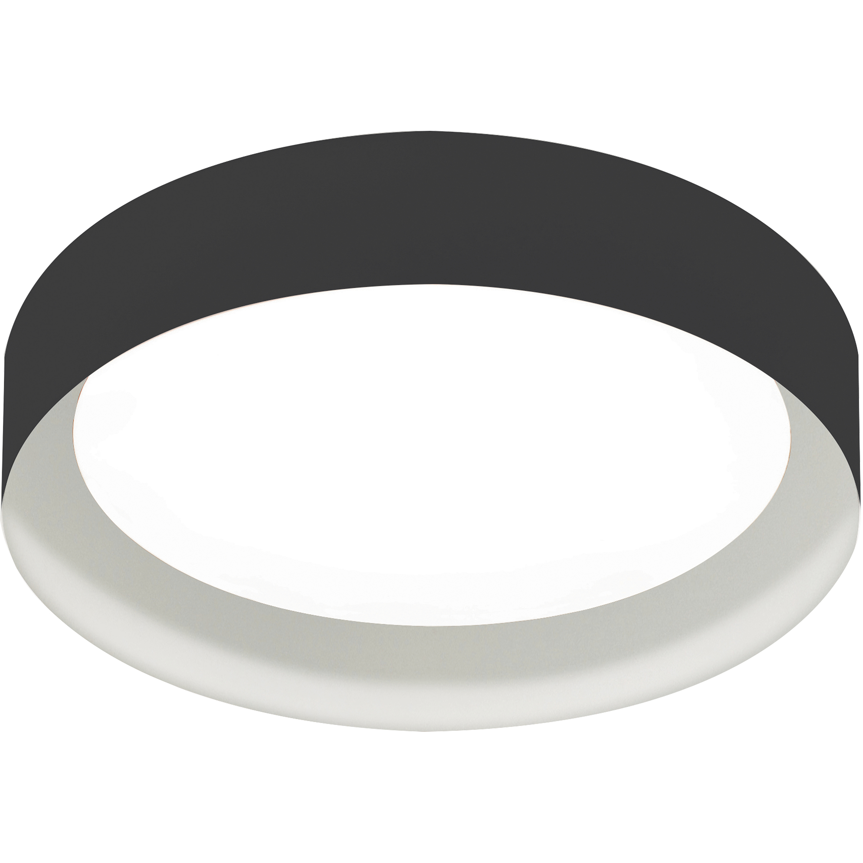 Reveal 1 Light 16 inch Black and White Flush Mount Ceiling Light