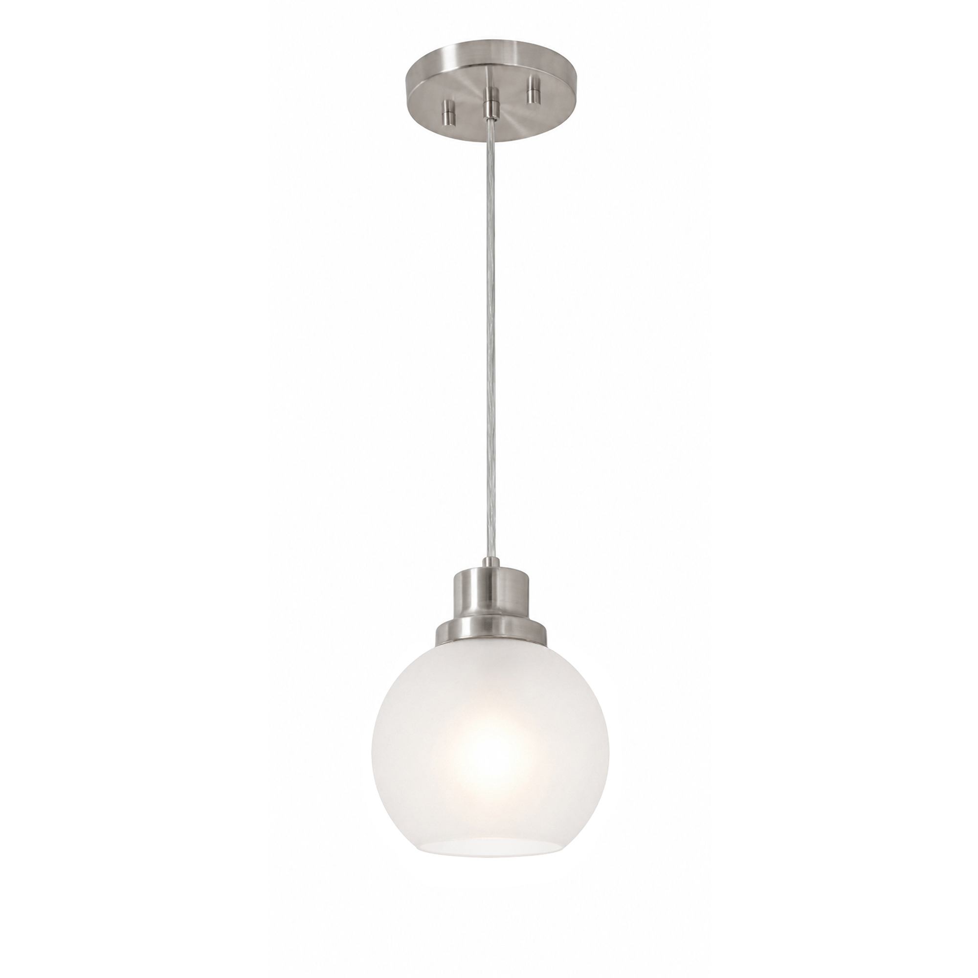 Abrya 1 Light 5.91 inch Brushed Nickel Pendant Ceiling Light