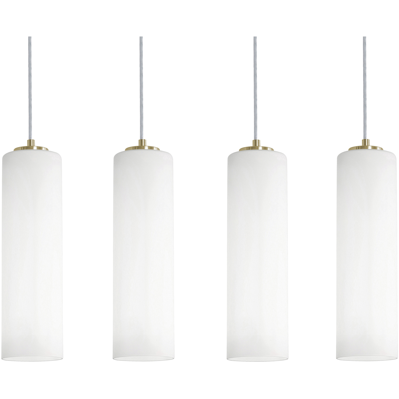 Leo 4 Light 36 inch Light Antique Brass Linear Pendant Ceiling Light