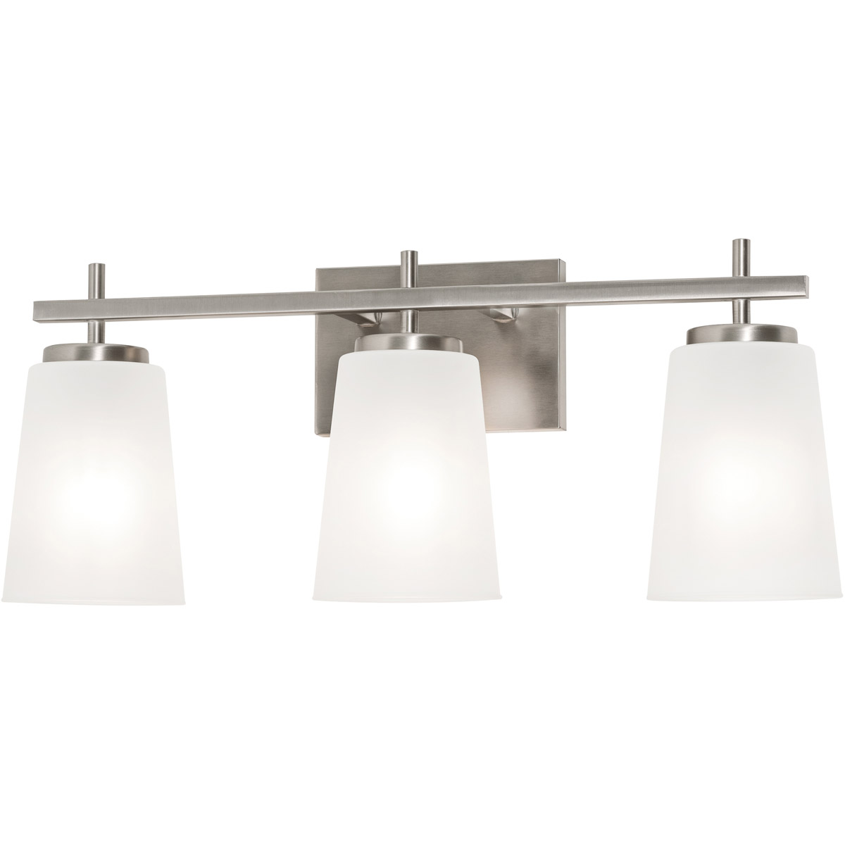 Joanna 3 Light 27.48 inch Satin Nickel Bath Vanity Wall Light