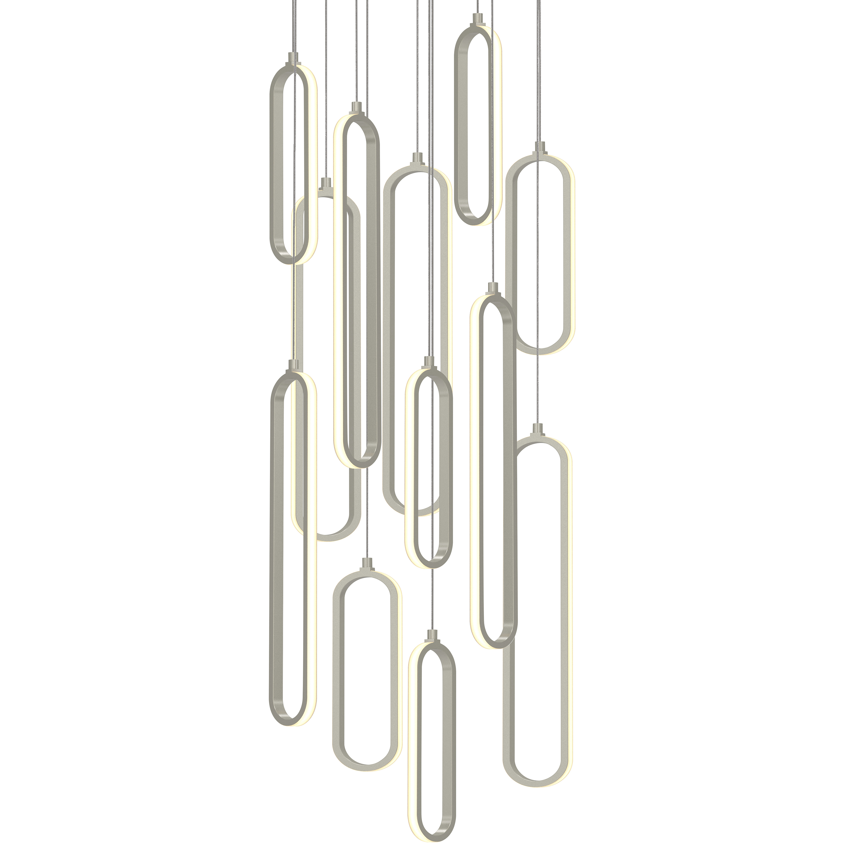 Sienna LED 18 inch Painted Nickel Pendant Ceiling Light in 12