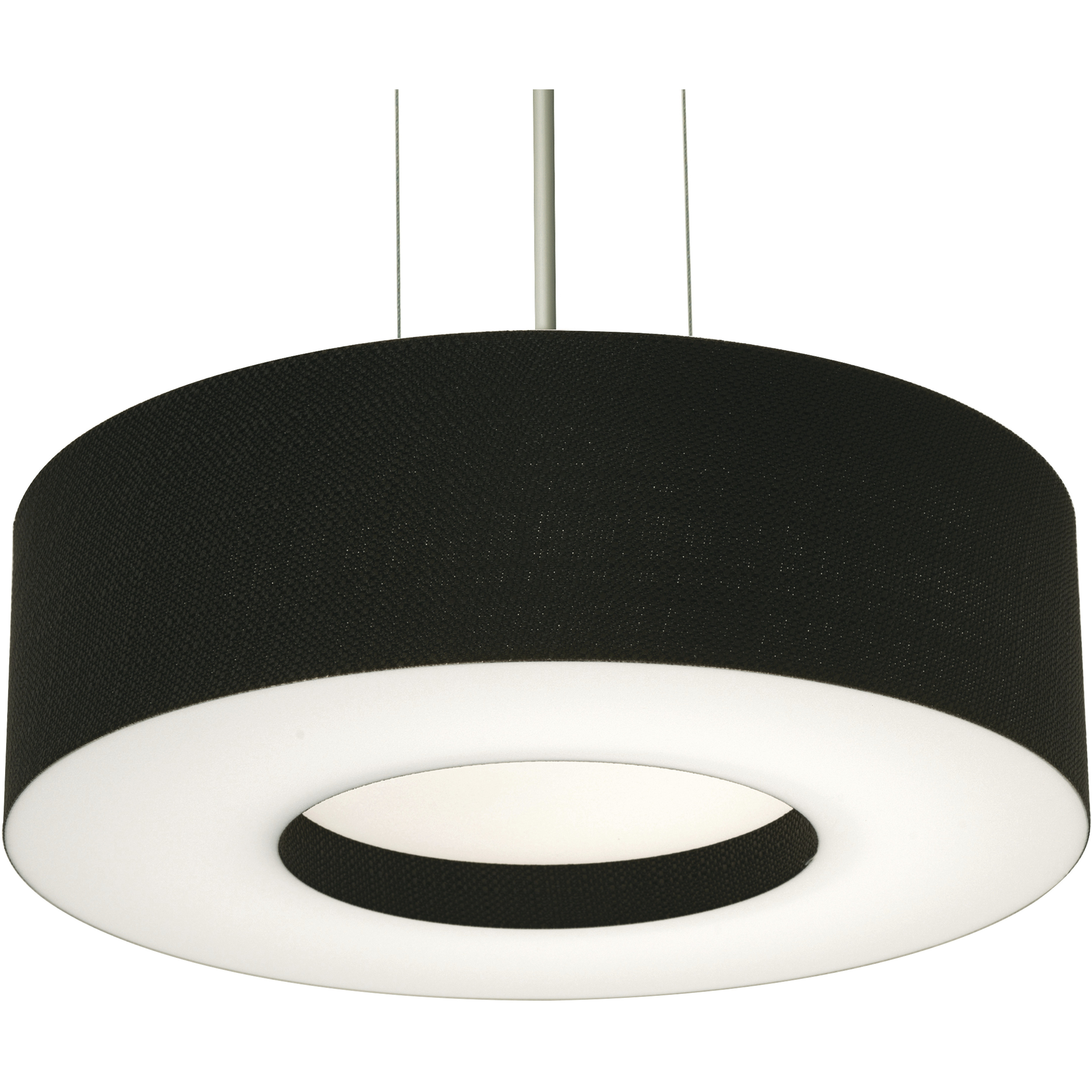 Montclair 3 Light 15 inch Satin Nickel Pendant Ceiling Light in Black