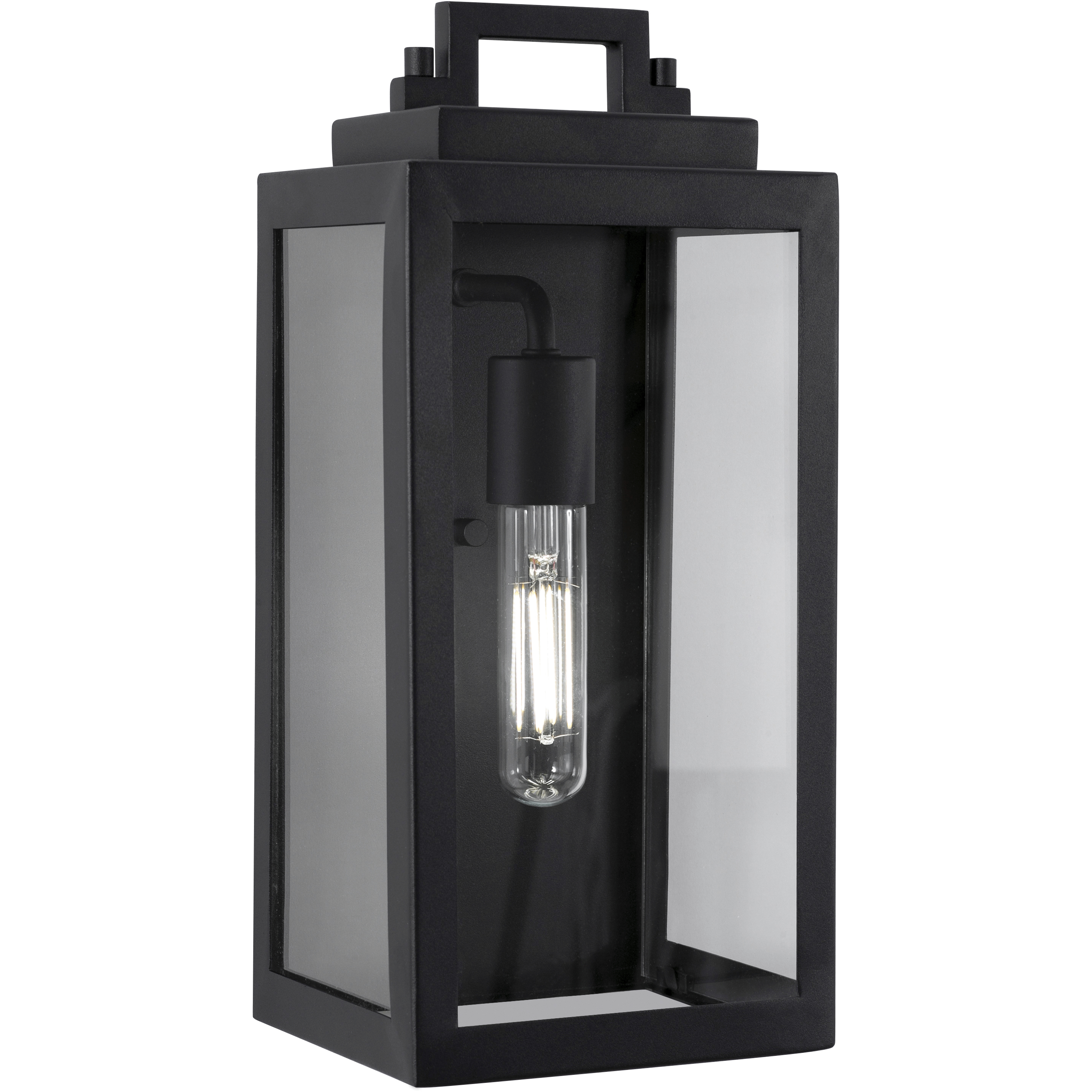 Kansas 1 Light 14.2 inch Black Outdoor Sconce