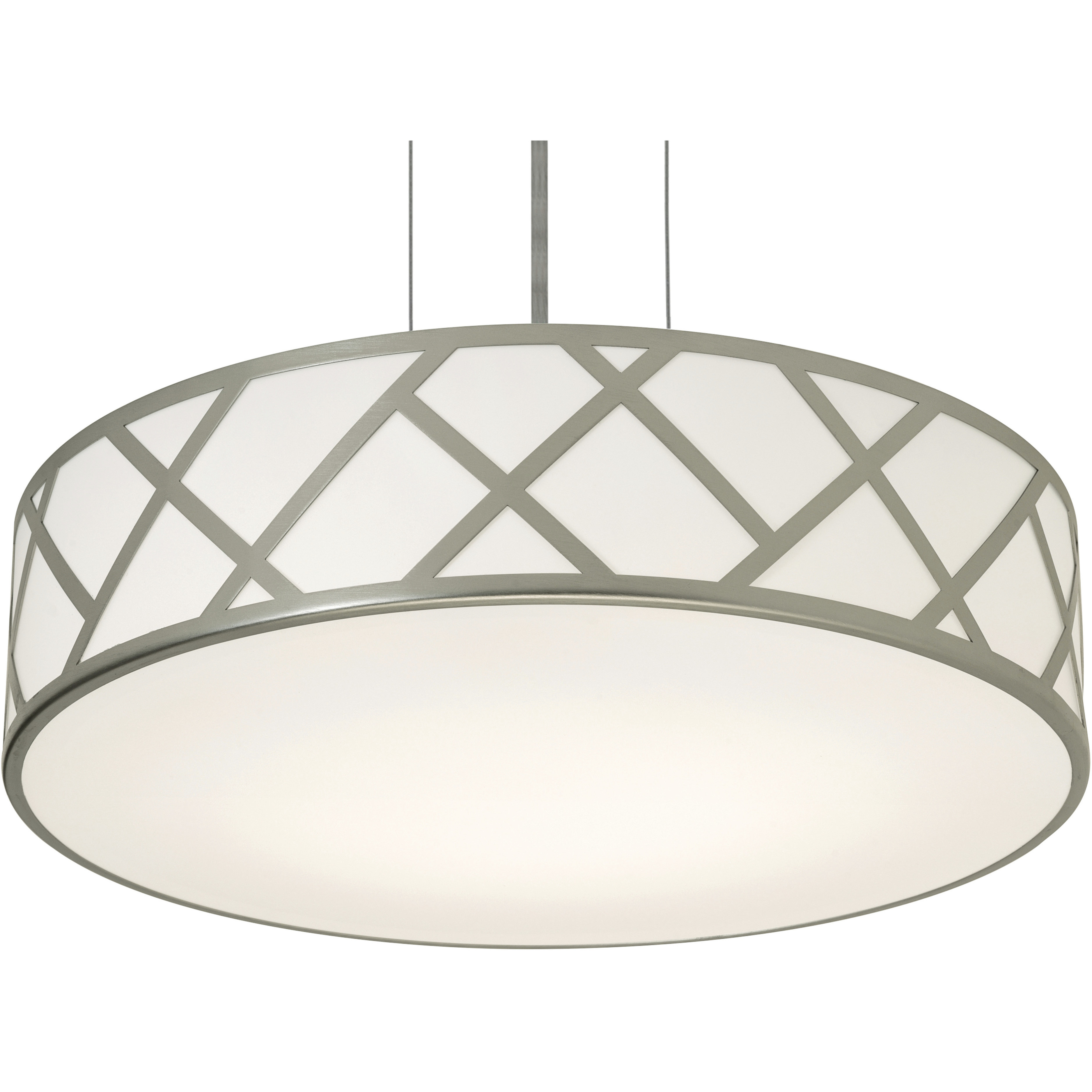 Haven 3 Light 21 inch Satin Nickel Pendant Ceiling Light
