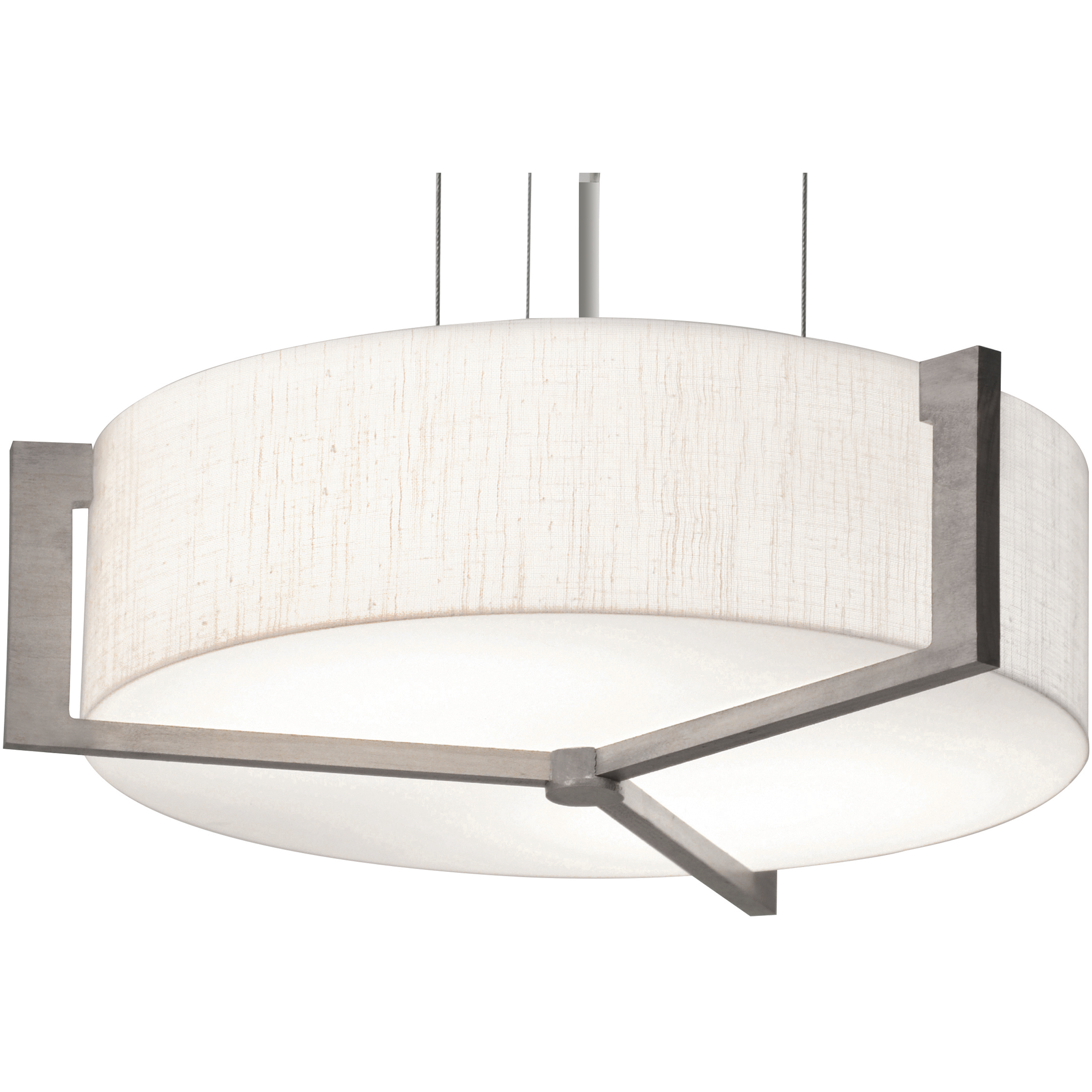Apex 1 Light 21.25 inch Weathered Grey Pendant Ceiling Light in Linen White