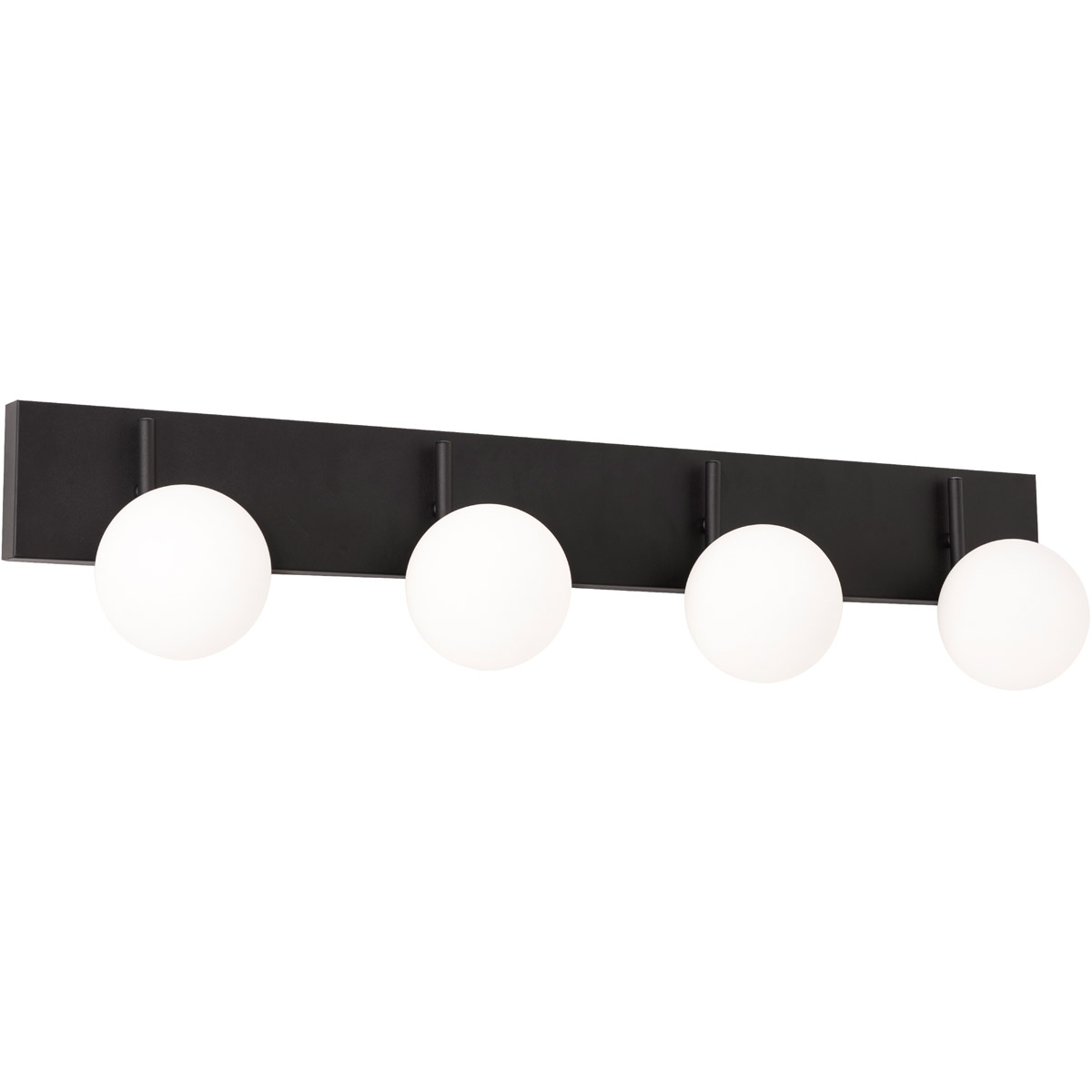 Metropolitan 4 Light 38 inch Black Vanity Light Wall Light