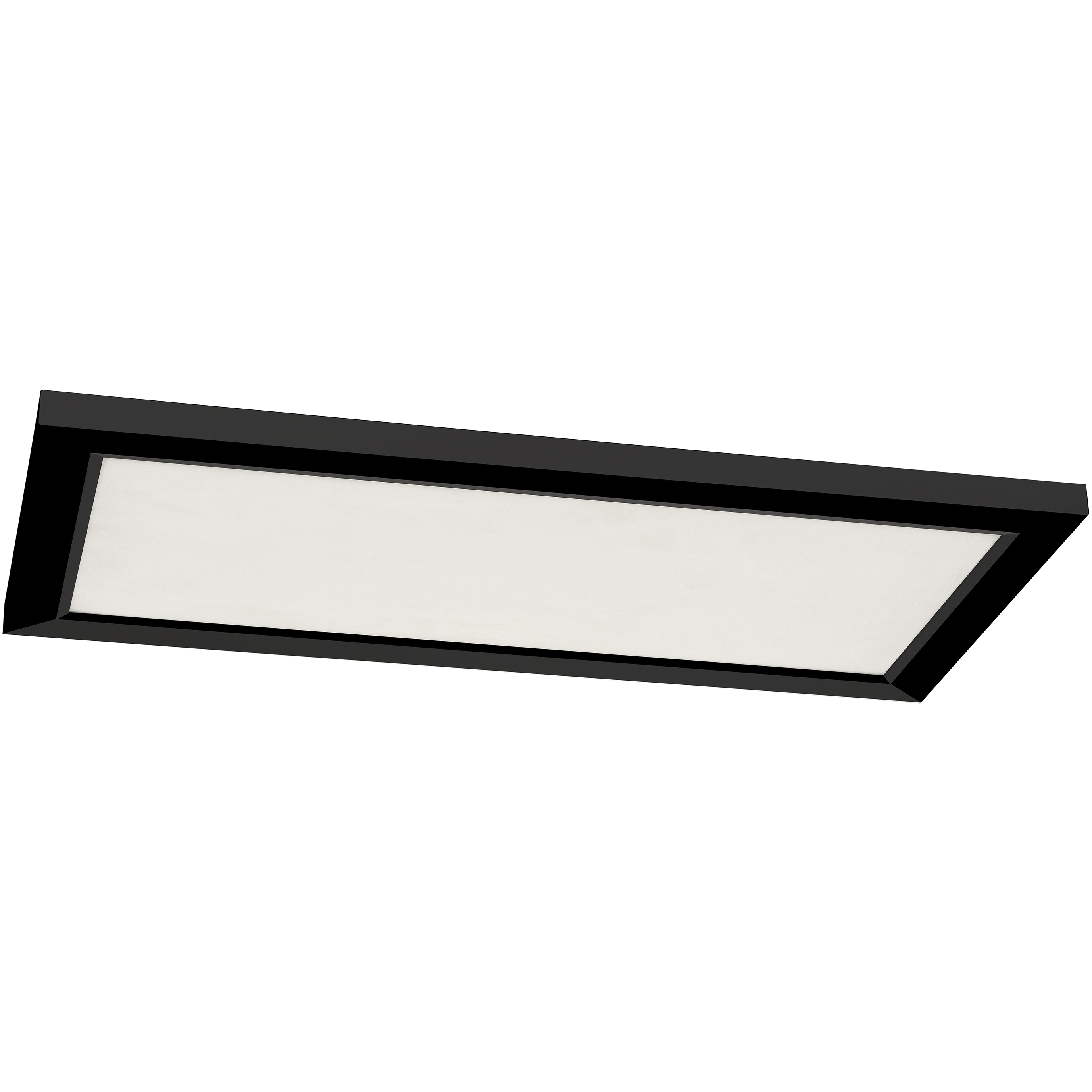 Lugano LED 24 inch Black Linear Flush Mount Ceiling Light
