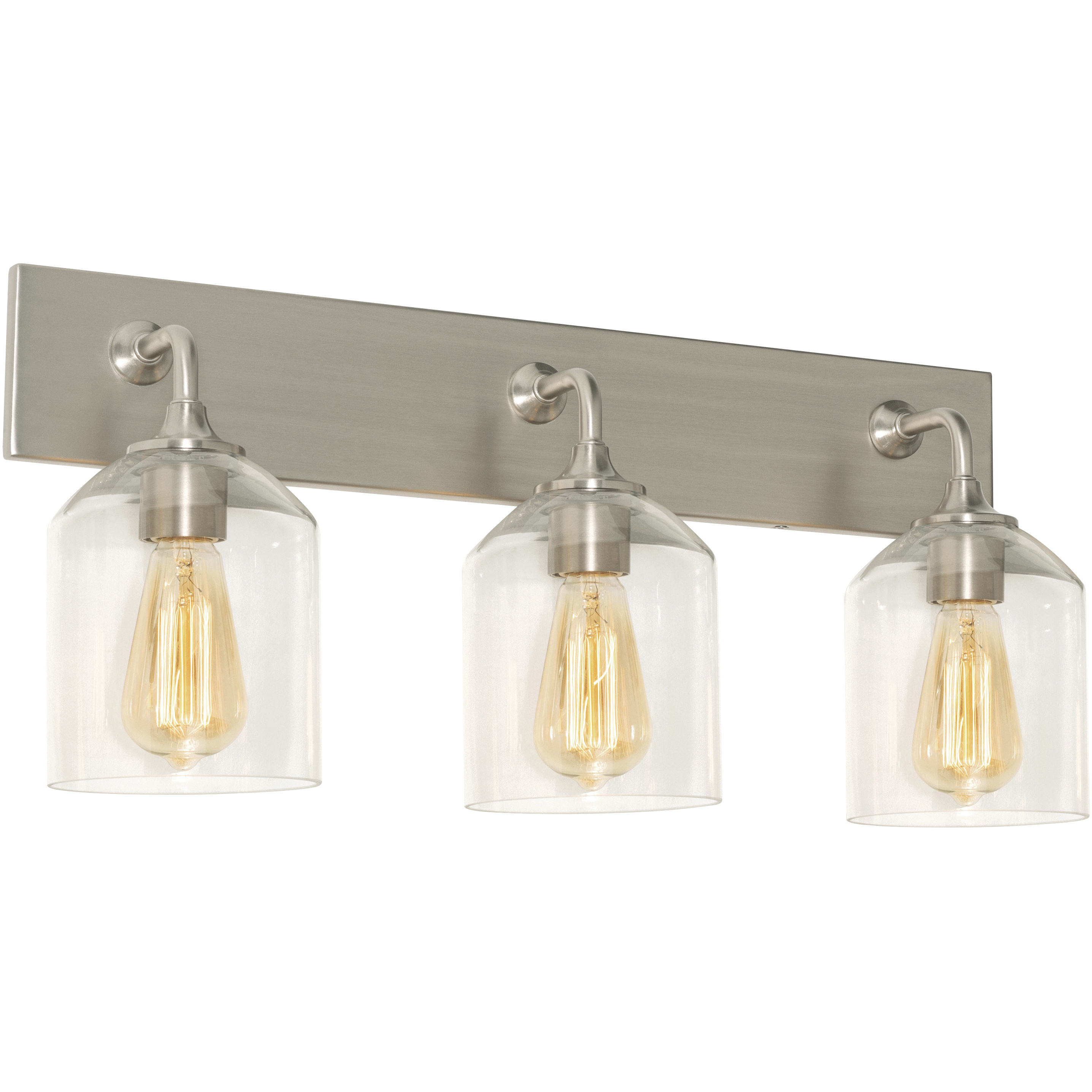 William 3 Light 24 inch Satin Nickel Bath Vanity Wall Light