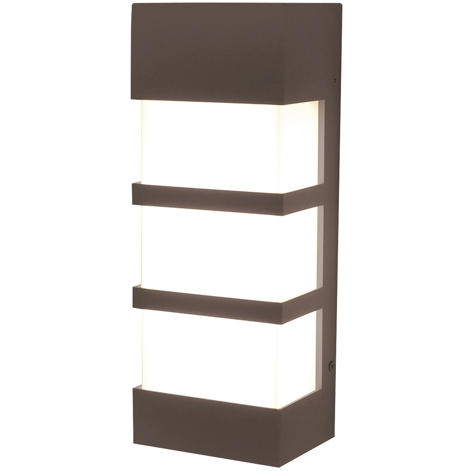 State LED 12 inch Textured Bronze Outdoor Sconce