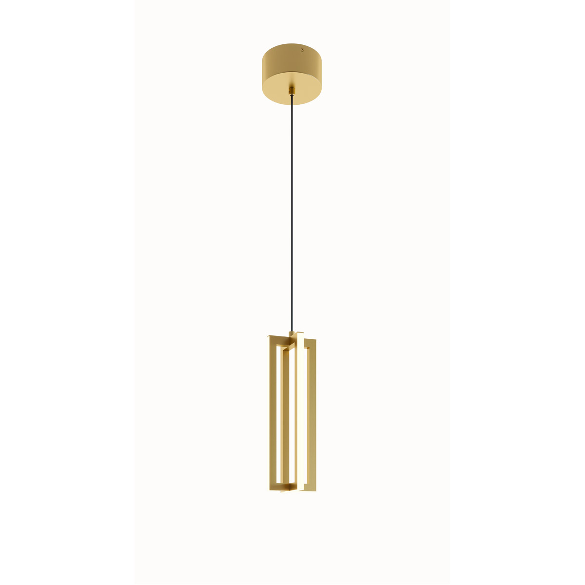 Cass LED 4 inch Gold Pendant Ceiling Light