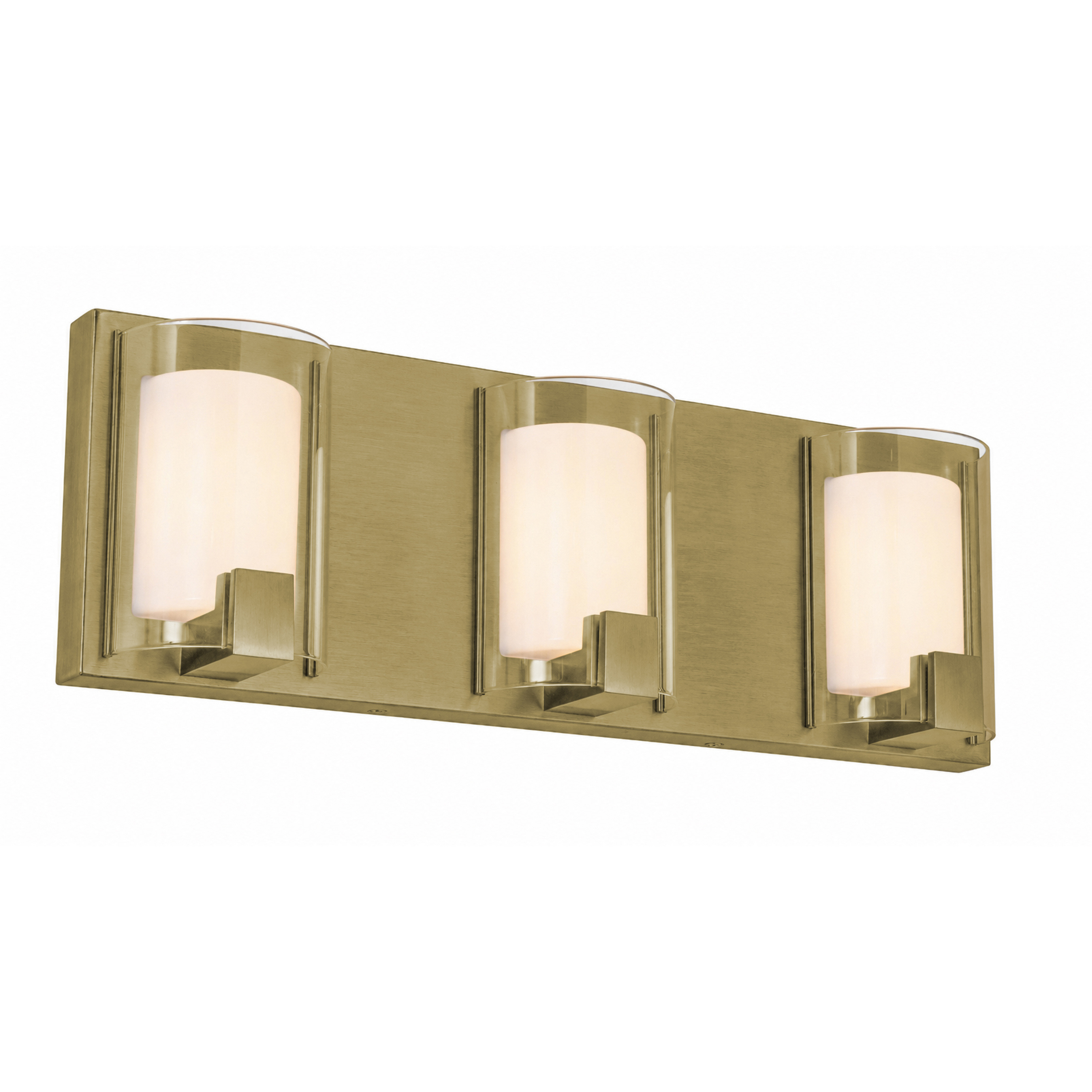 Mesa 3 Light 20 inch Light Antique Brass Bath/Vanity Light Wall Light