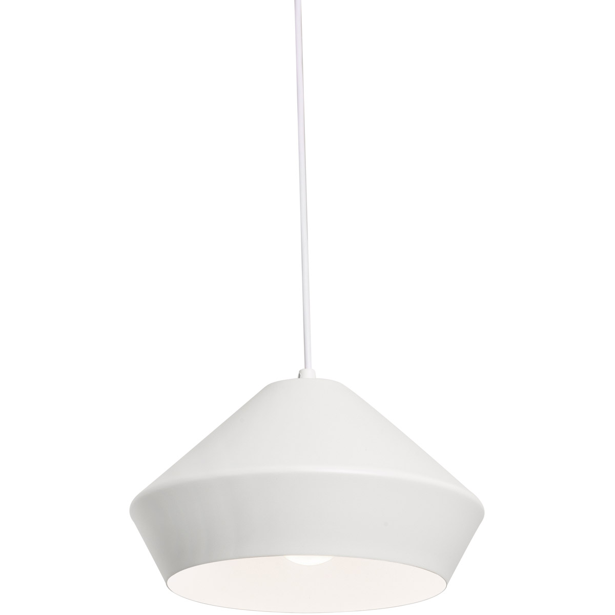 Milo 1 Light 10.5 inch White Pendant Ceiling Light