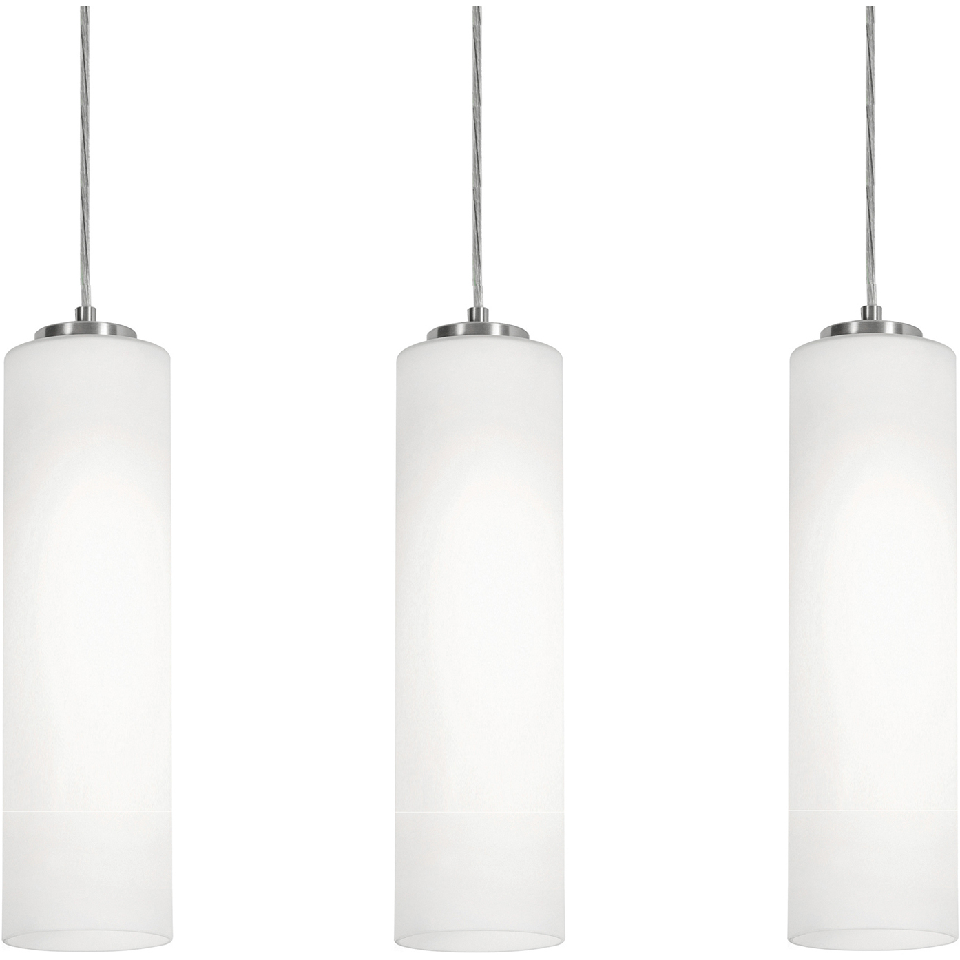 Leo 3 Light 36 inch Satin Nickel Linear Pendant Ceiling Light