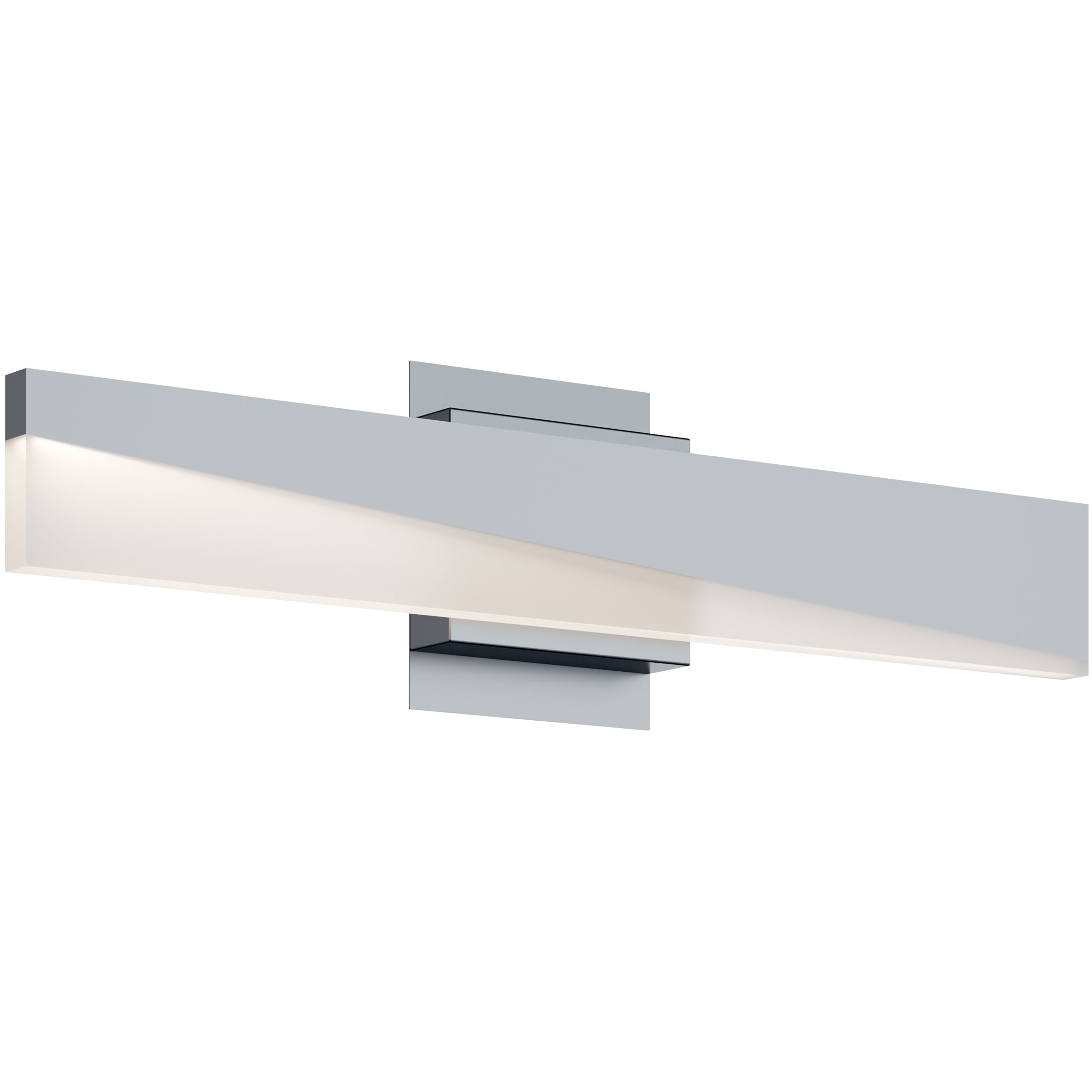 Slant LED 24 inch Satin Nickel Vanity Light Wall Light