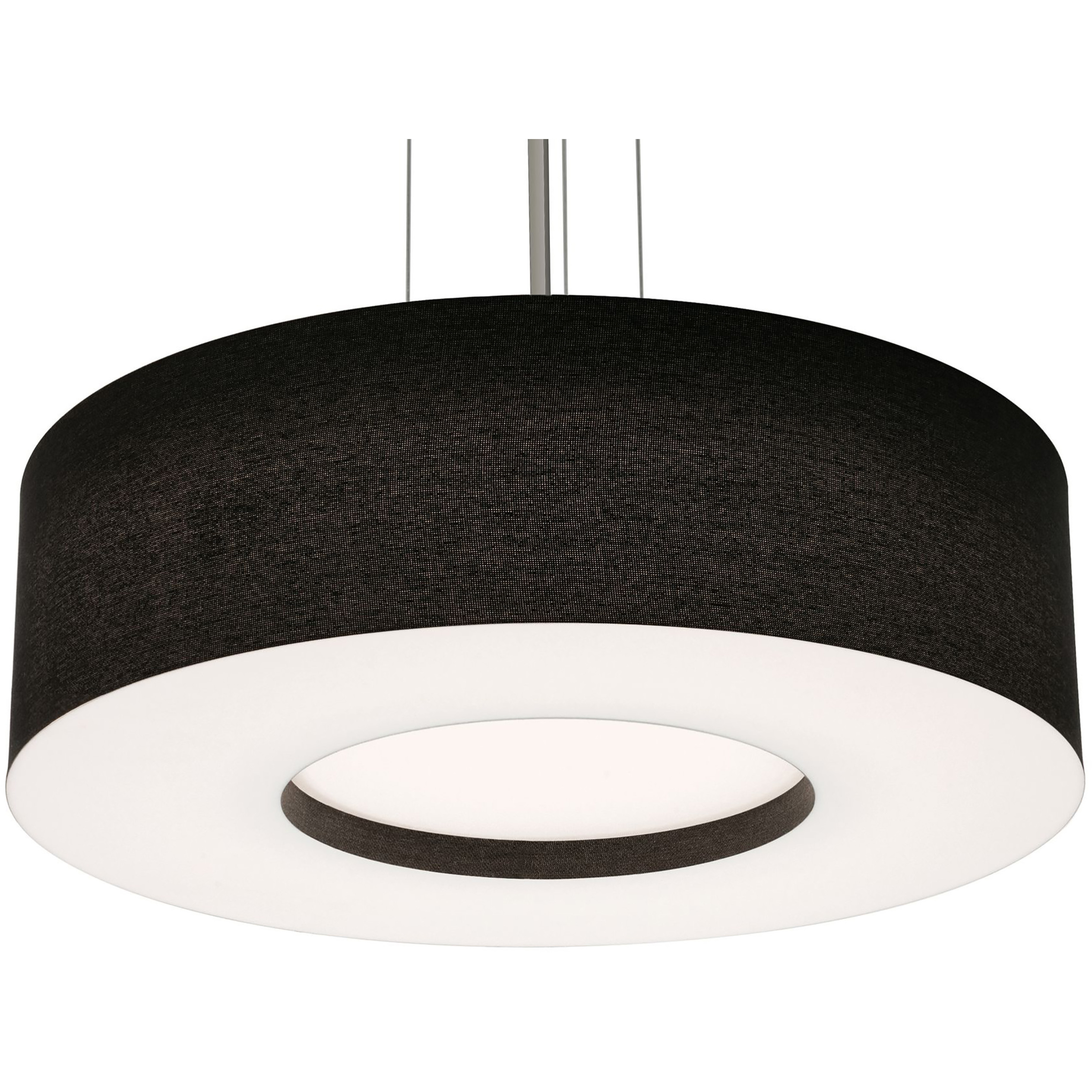 Montclair 3 Light 24 inch Satin Nickel Pendant Ceiling Light in Incandescent, Black