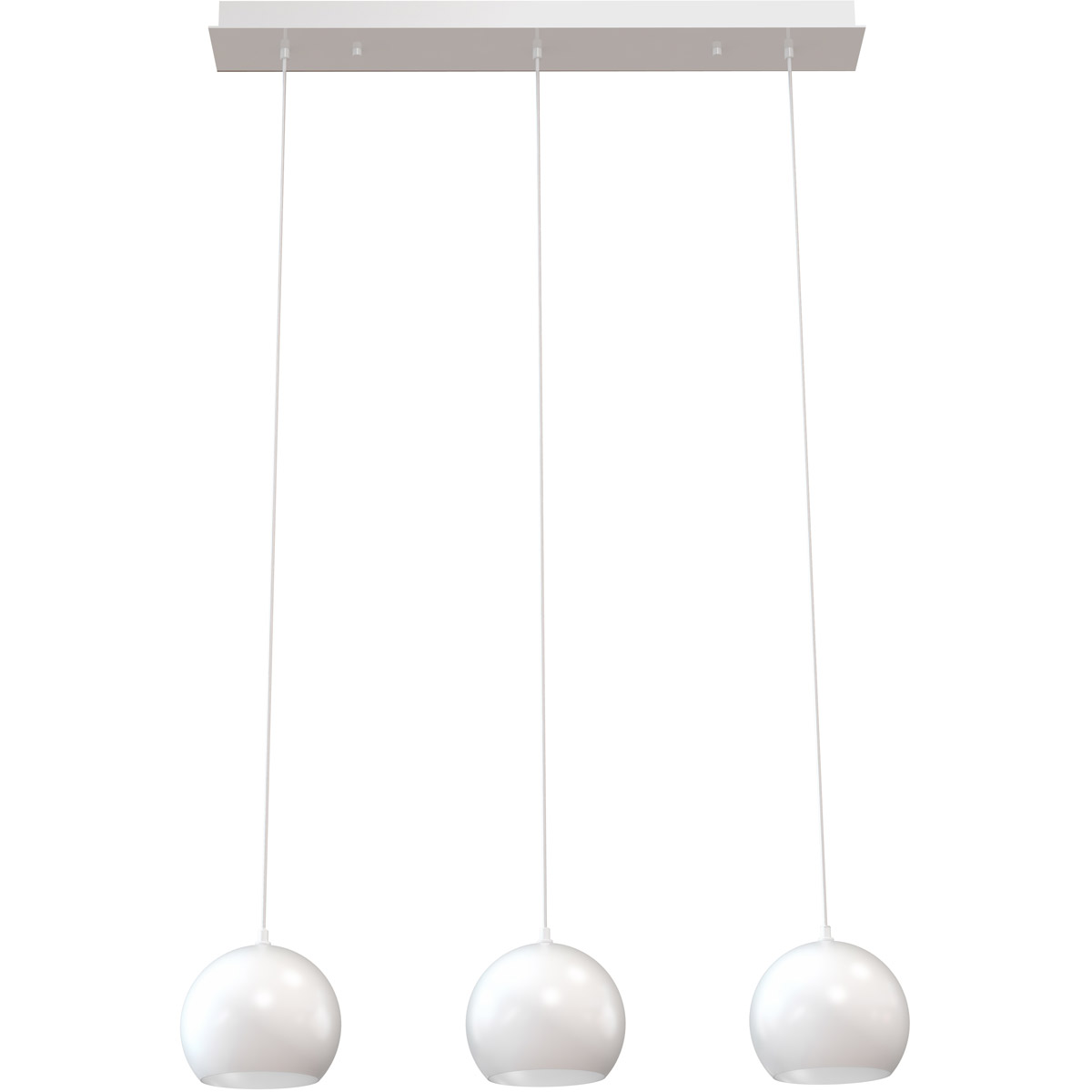 Roxy 3 Light 36 inch White Triple Linear Pendant Ceiling Light