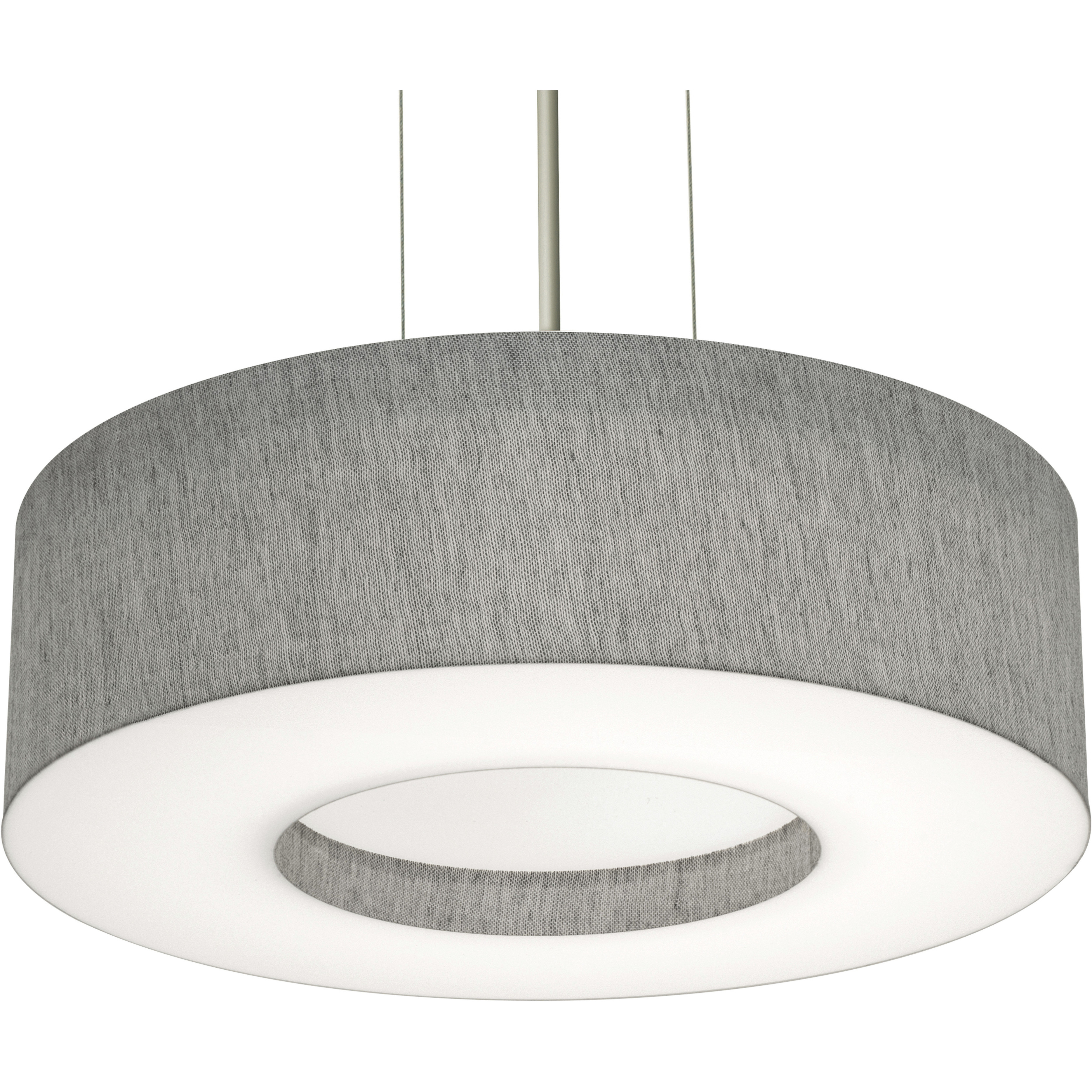 Montclair 3 Light 15 inch Satin Nickel Pendant Ceiling Light in Grey