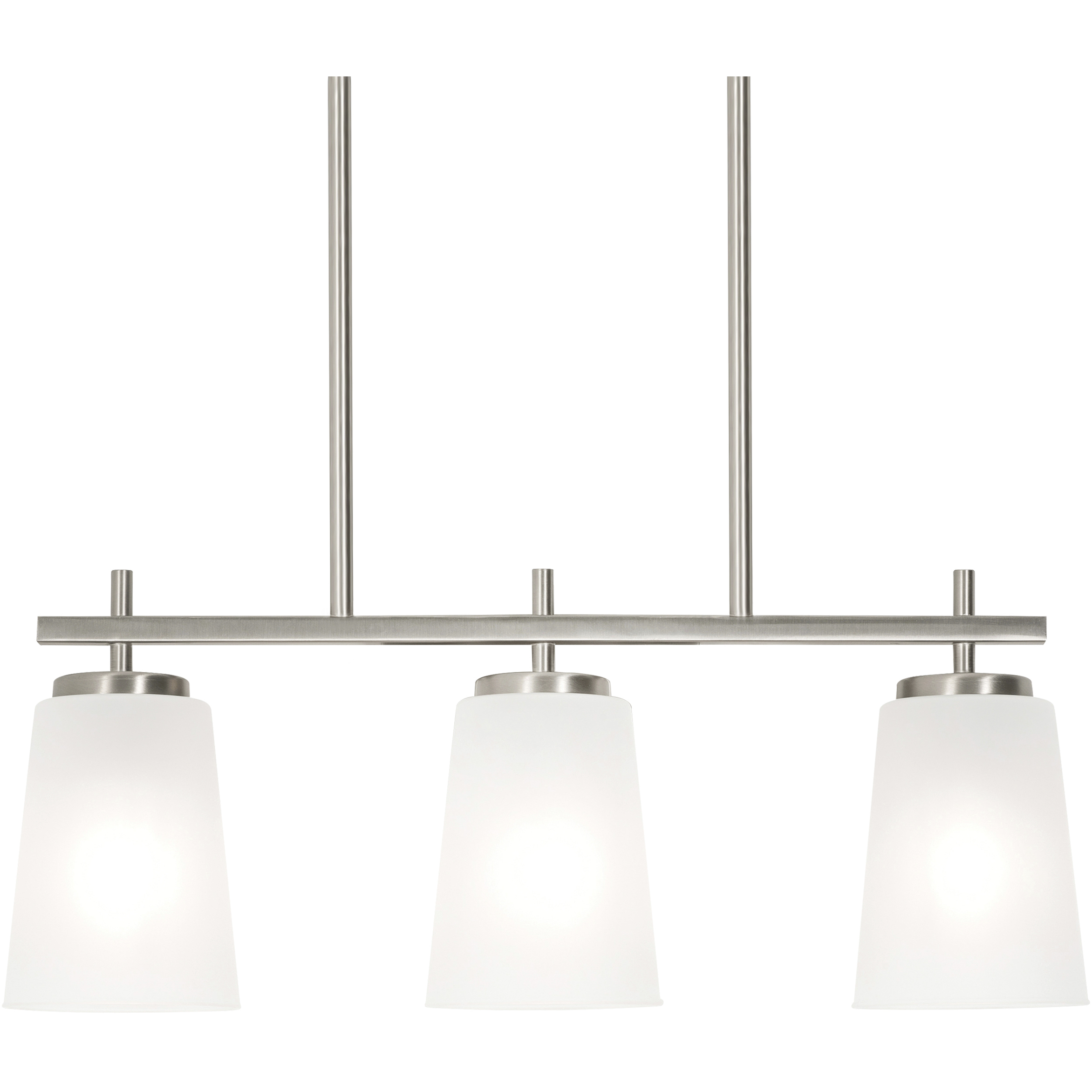 Joanna 3 Light 5 inch Satin Nickel Linear Pendant Ceiling Light