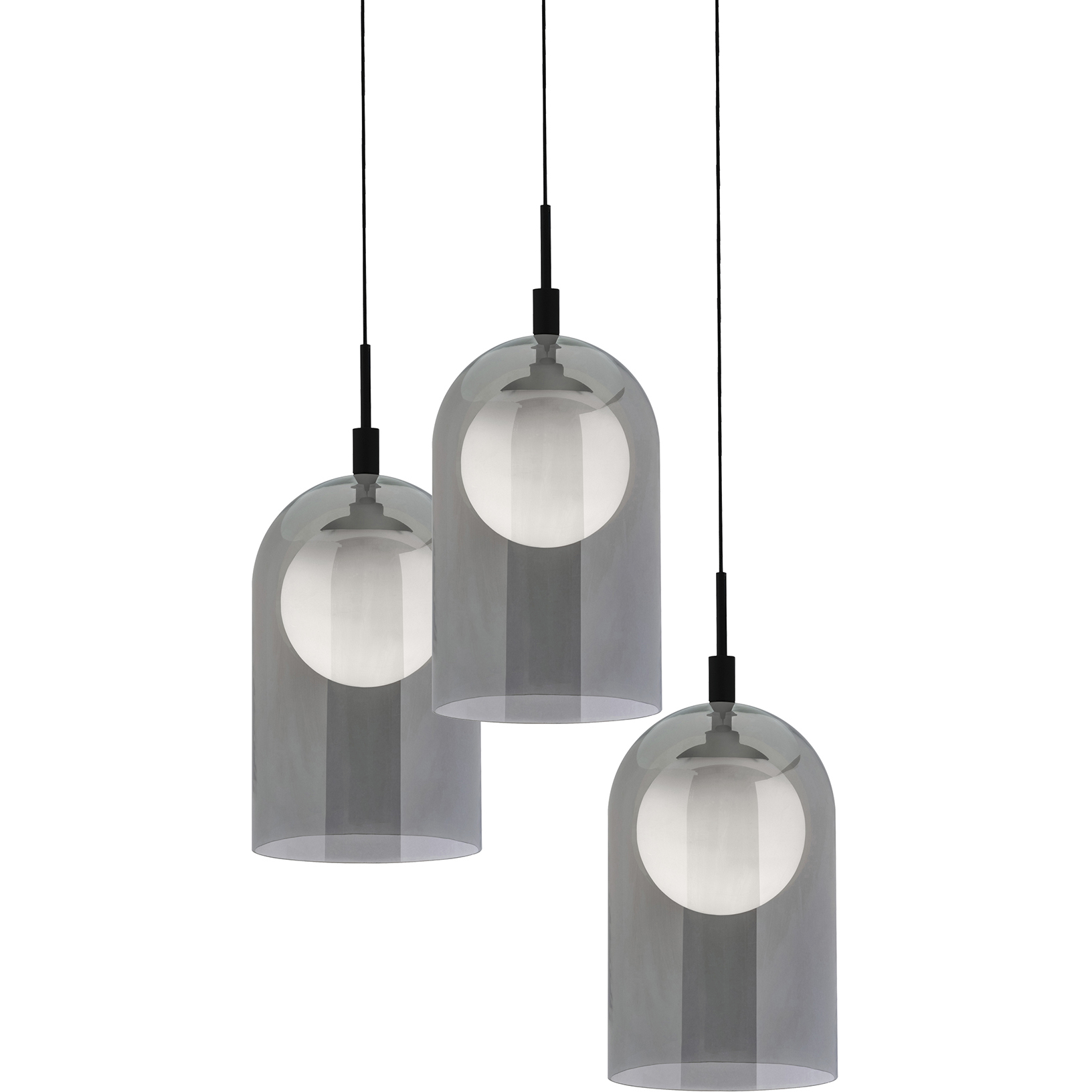 Kiran LED 24 inch Black Multi-light Pendant Ceiling Light