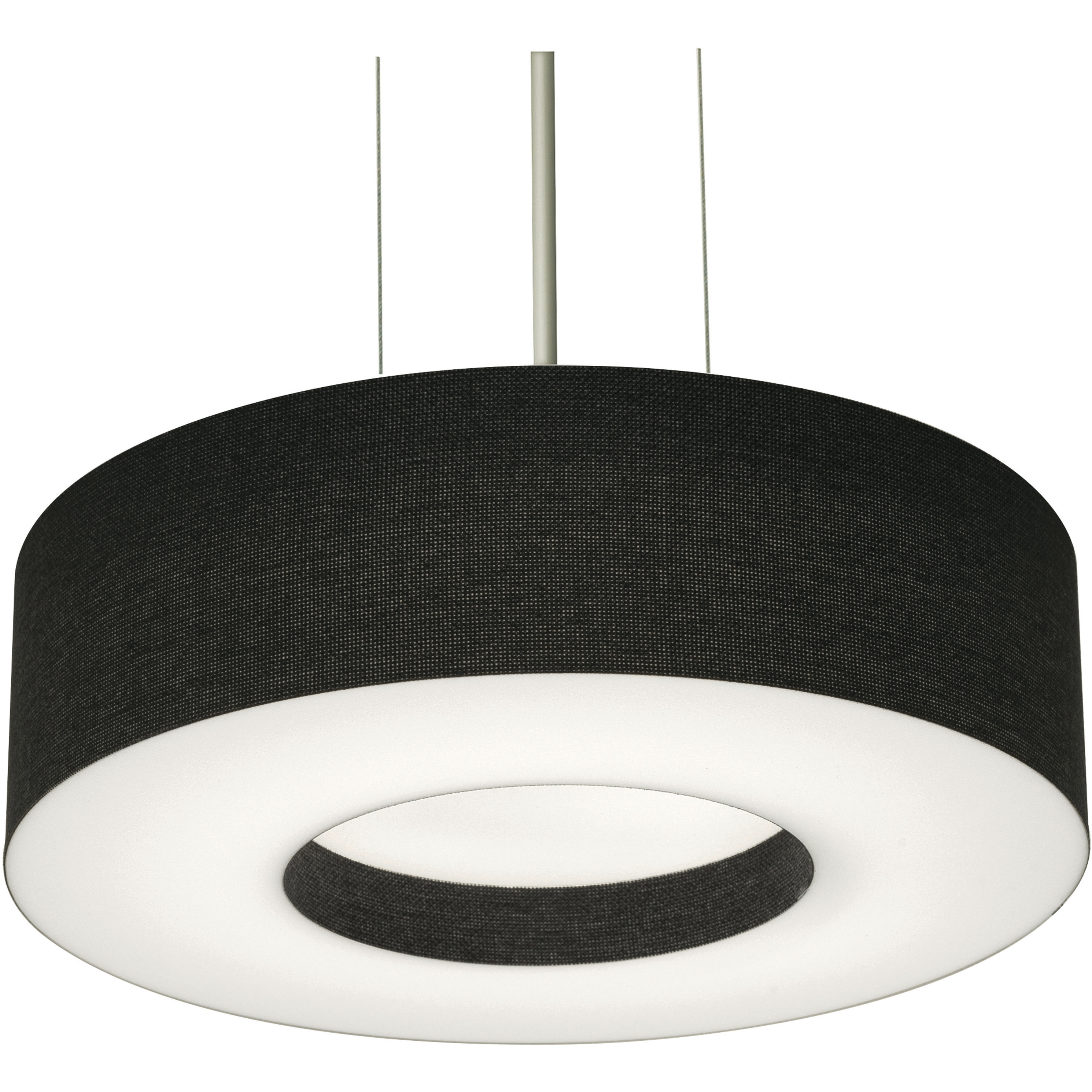 Montclair 2 Light 12.25 inch Satin Nickel Pendant Ceiling Light in Black
