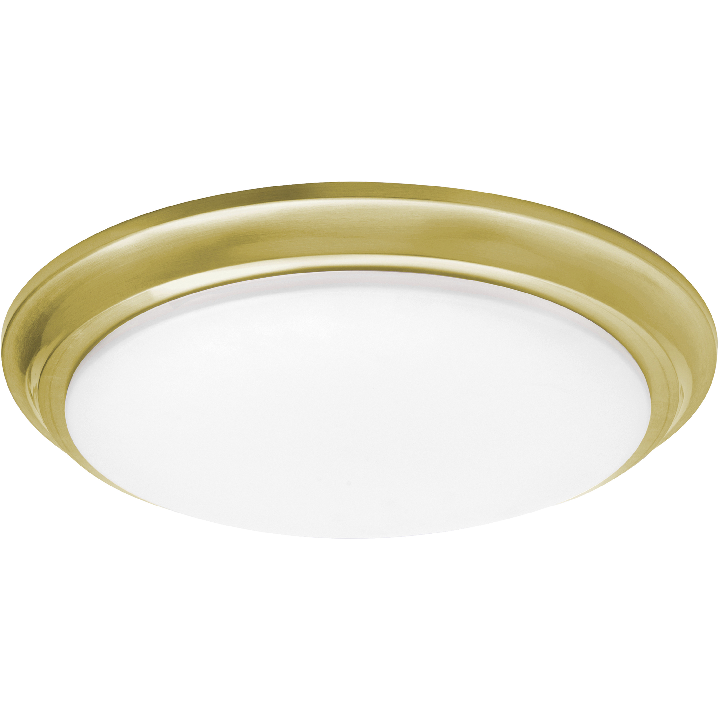 Baron 1 Light 12 inch Satin Brass Flush Mount Ceiling Light